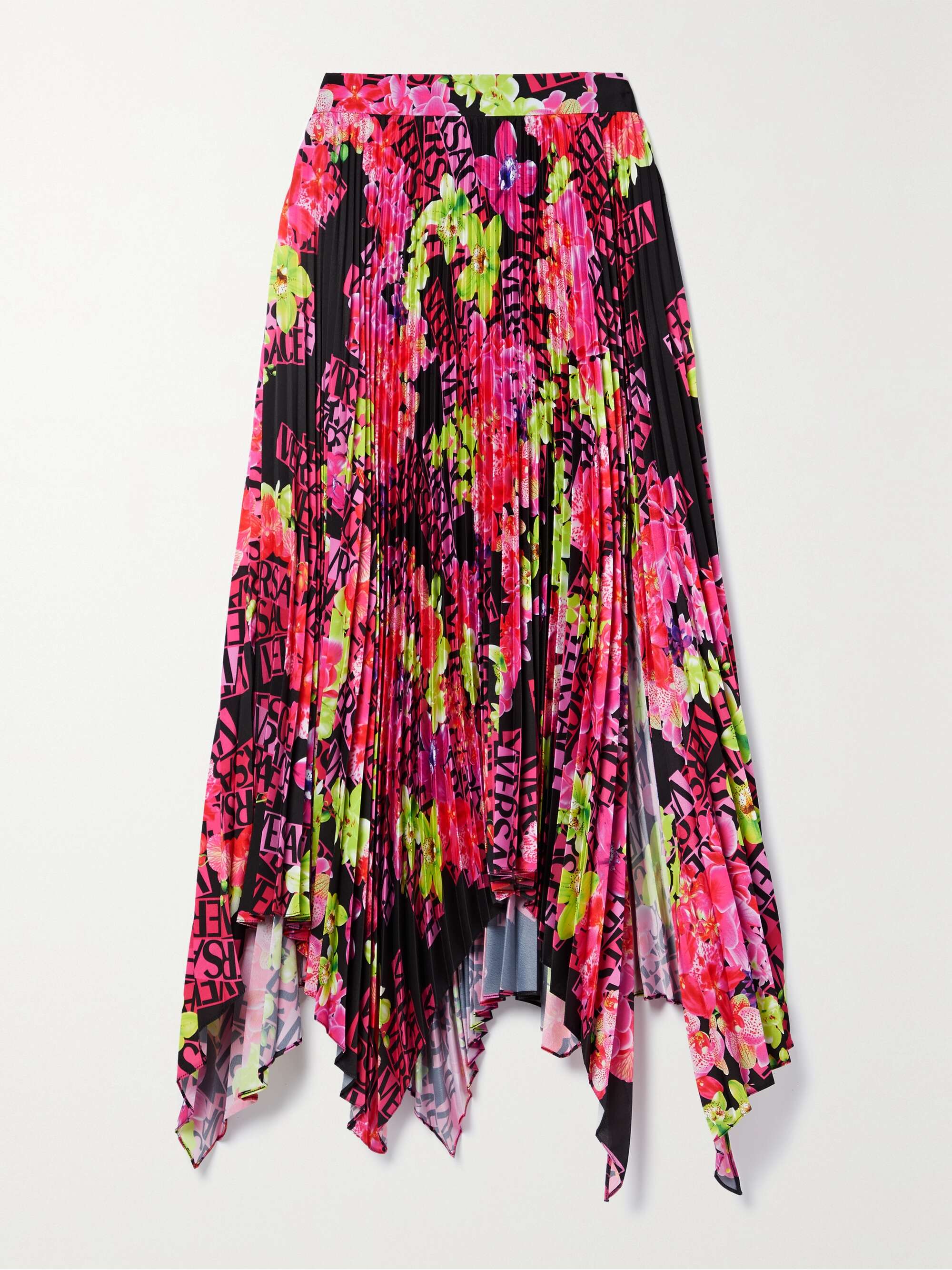 Pink zebra pleated skirt top