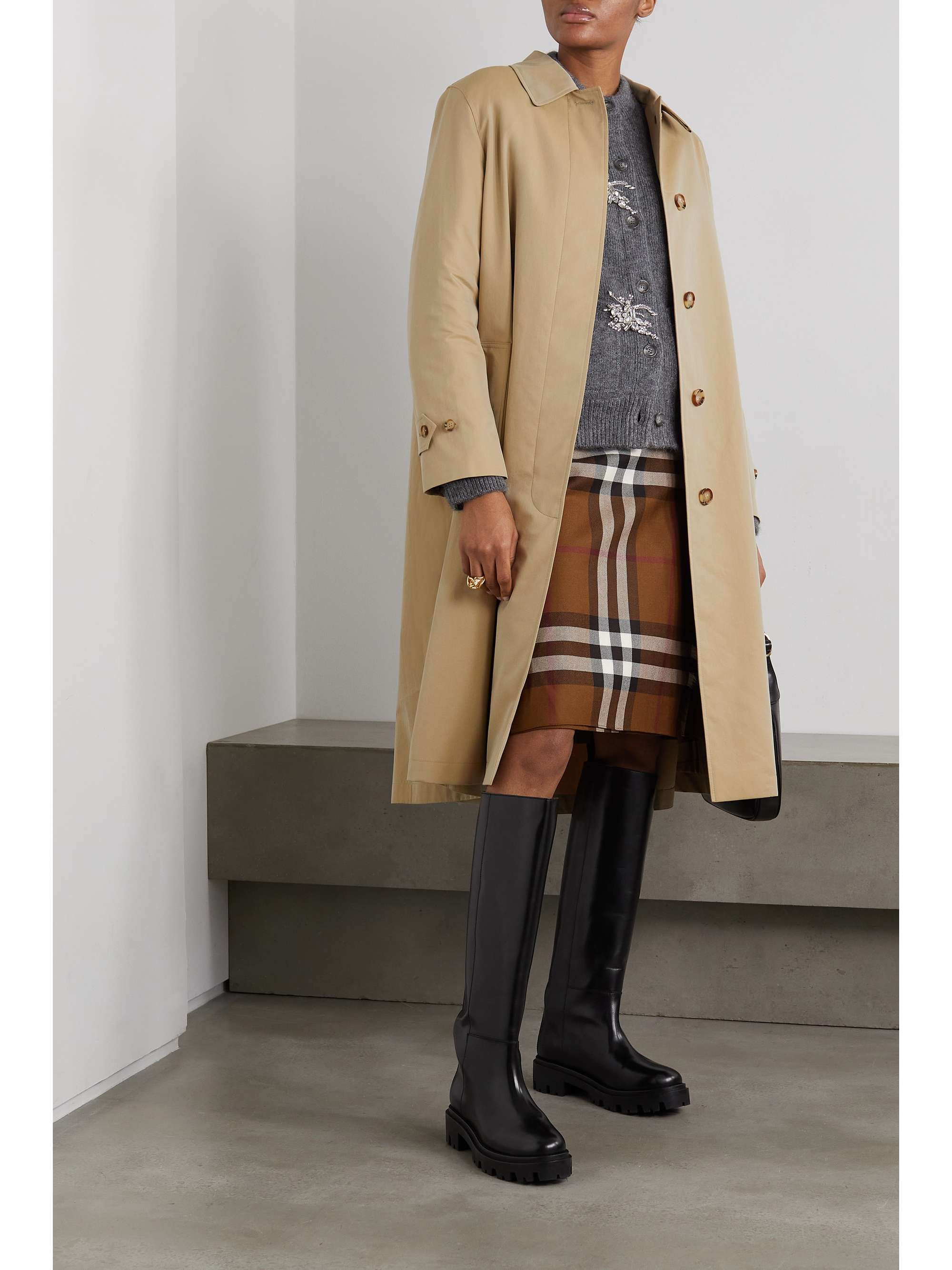 BURBERRY Cotton-gabardine trench coat