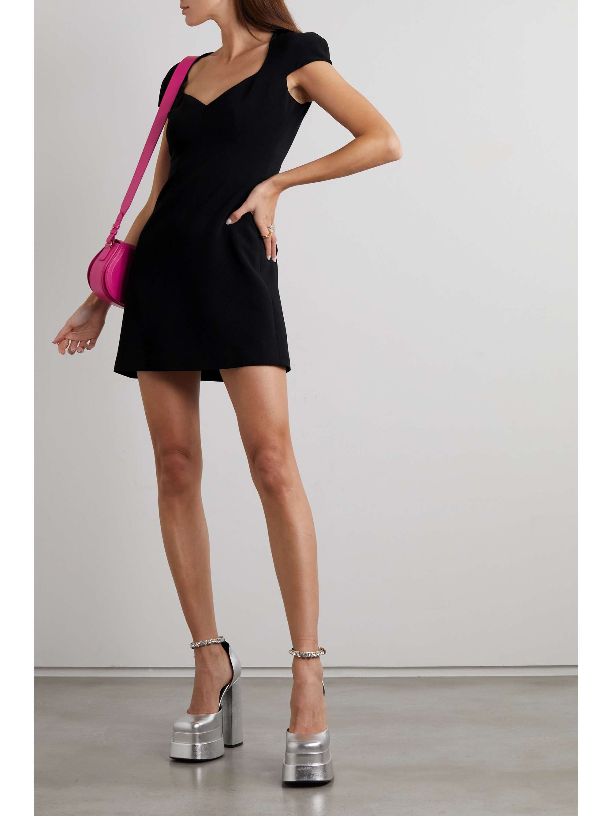VERSACE Stretch-crepe mini dress
