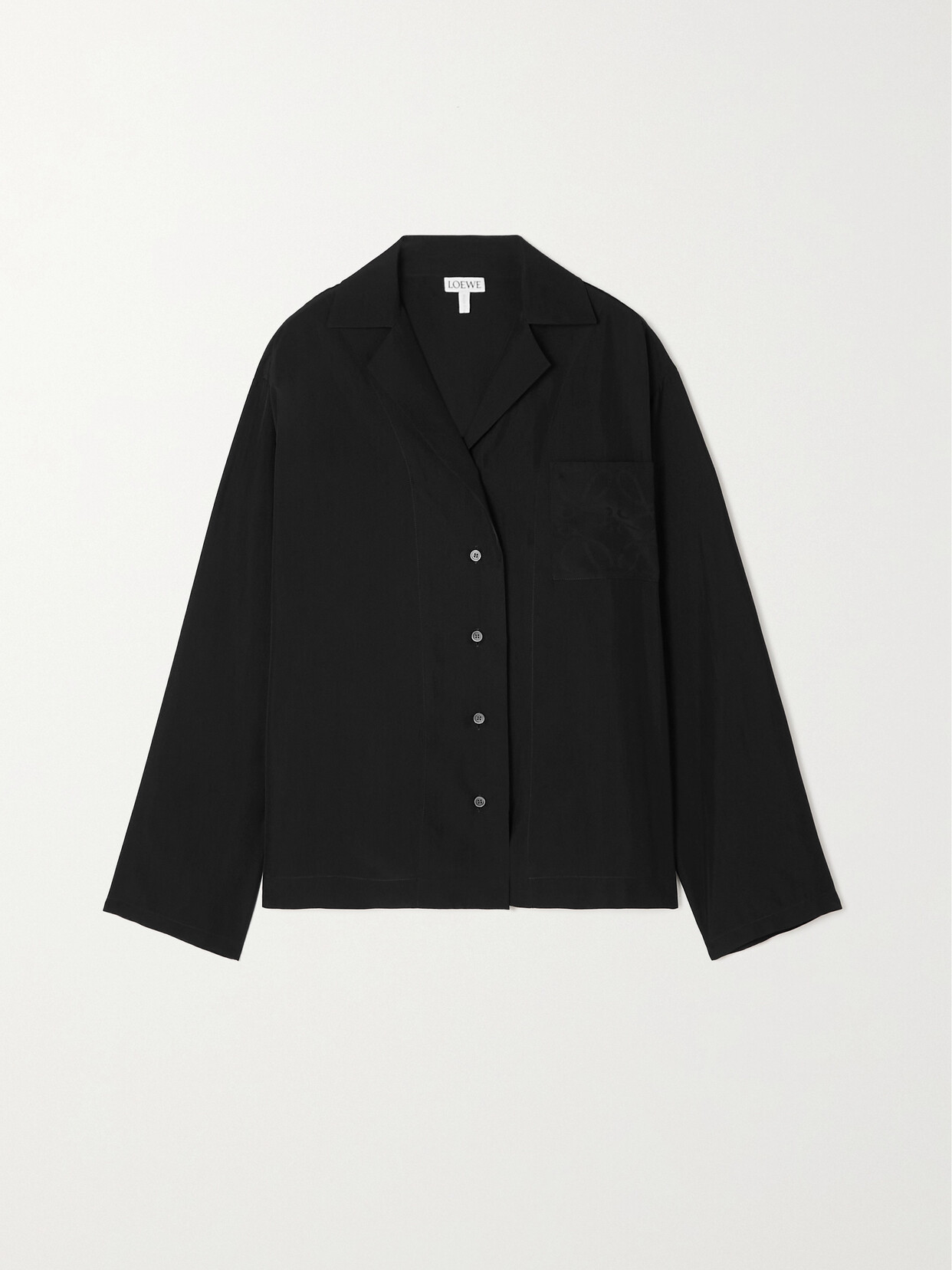 Loewe - Anagram Silk Shirt - Black