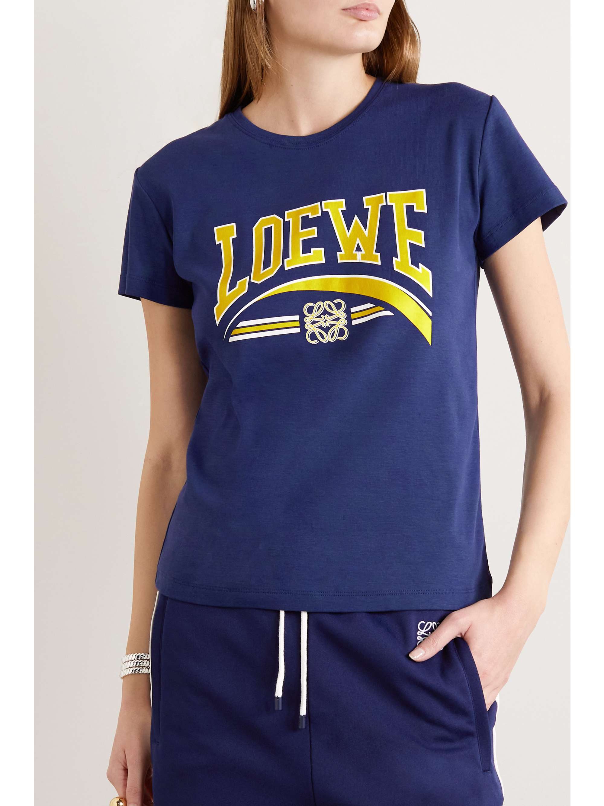 Printed cotton-jersey T-shirt