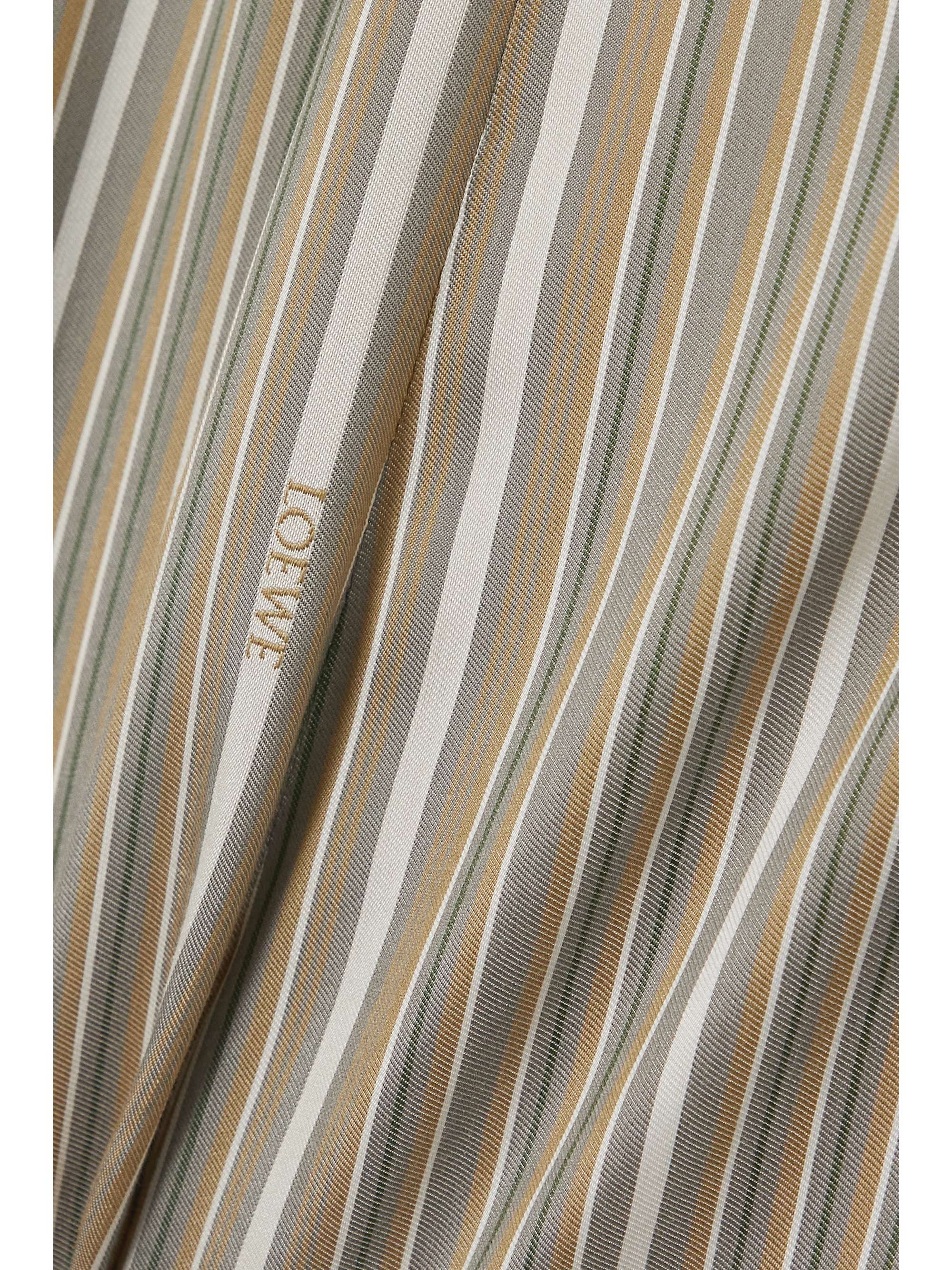 LOEWE Striped silk tapered pants