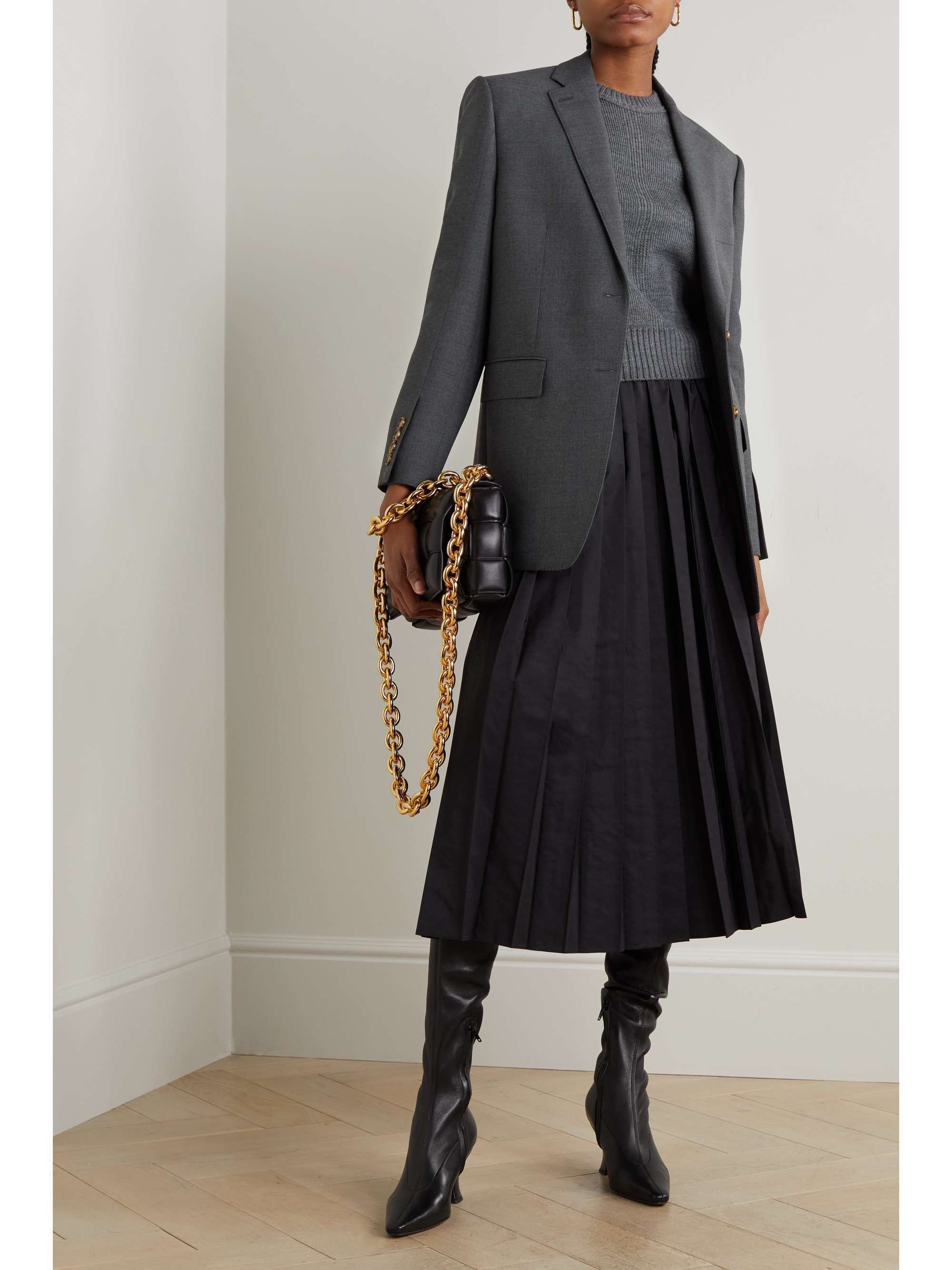 BURBERRY Oversized wool-blend blazer