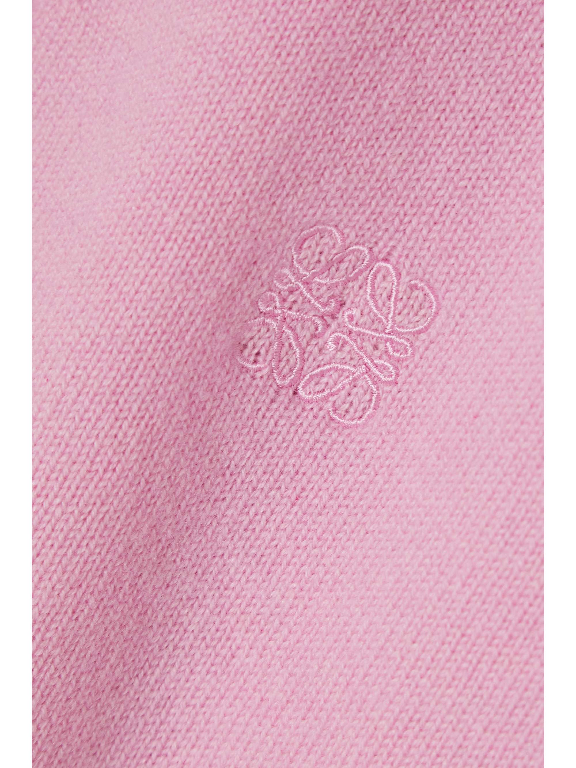LOEWE Asymmetric embroidered cashmere-blend cardigan