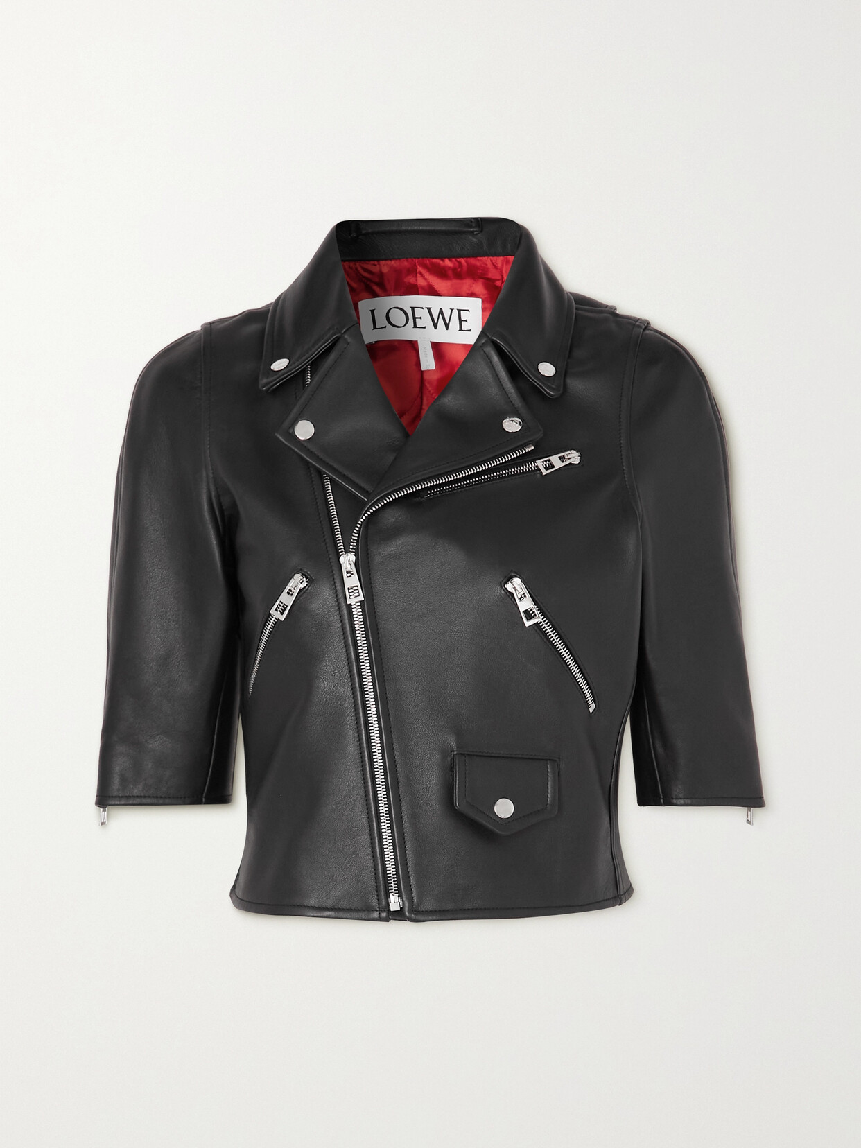 LOEWE LEATHER BIKER JACKET