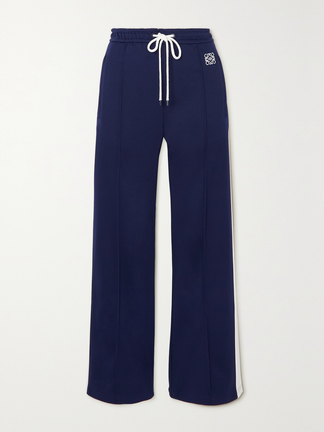 Loewe - Anagram Embroidered Jersey Track Pants - Blue