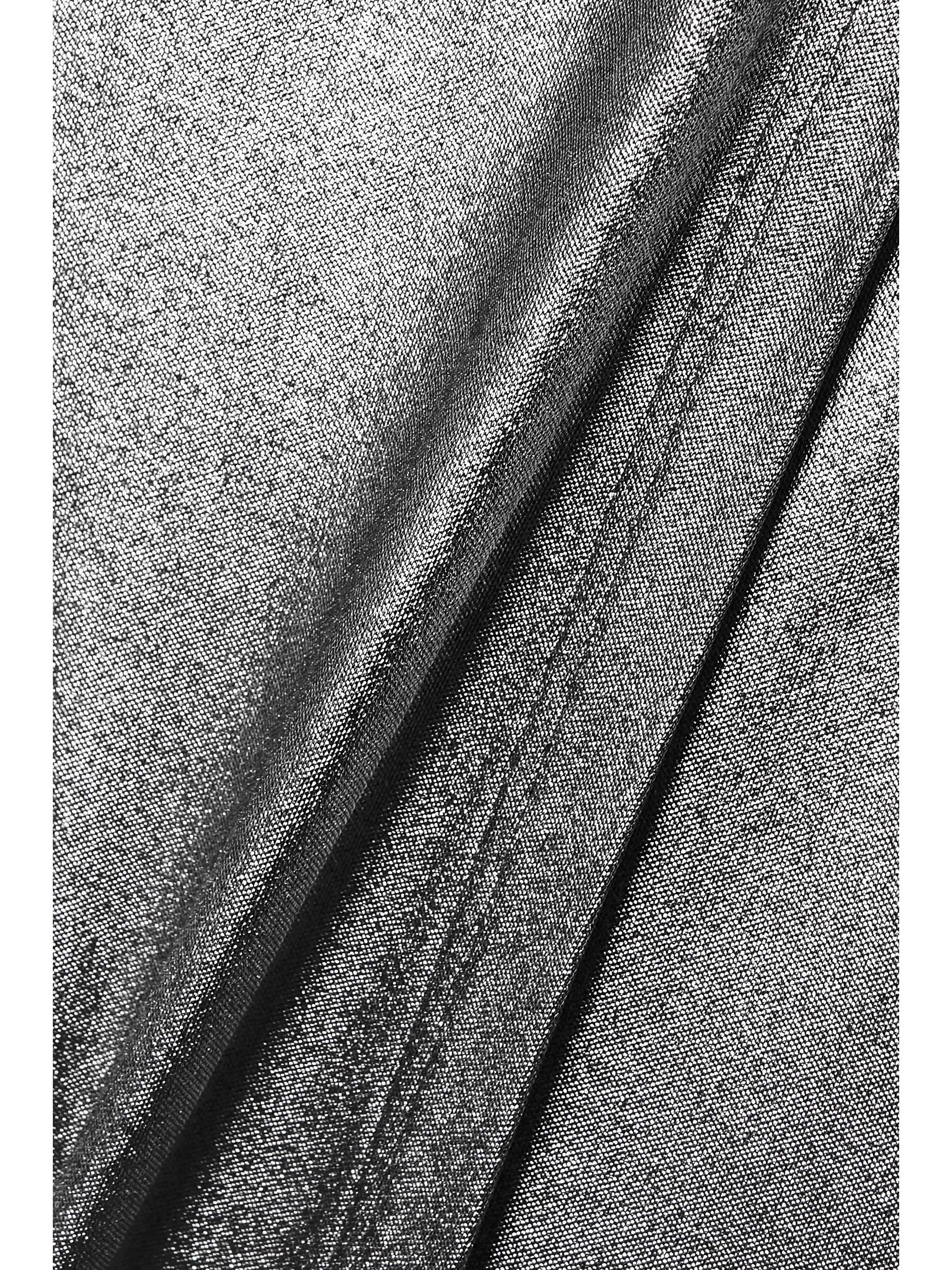 LOEWE Asymmetric wrap-effect metallic stretch-jersey maxi skirt