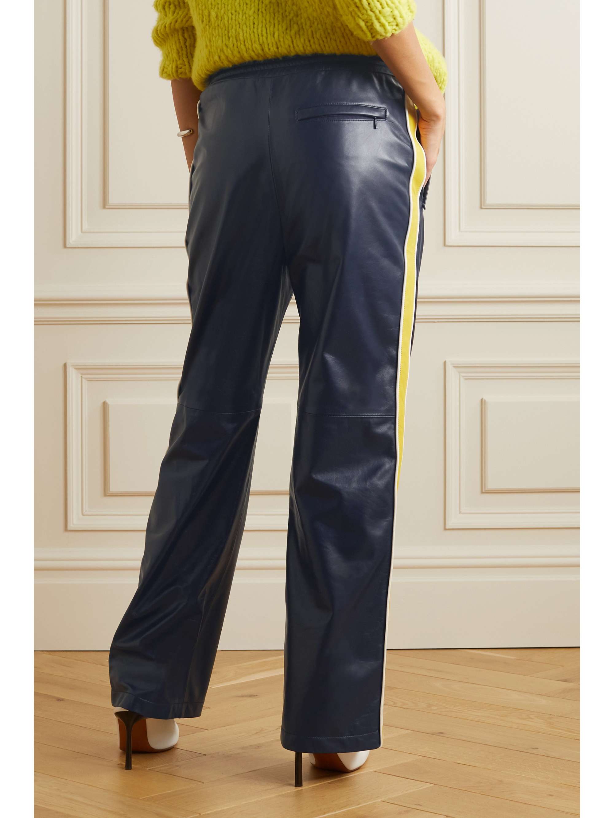 LOEWE Printed leather track pants