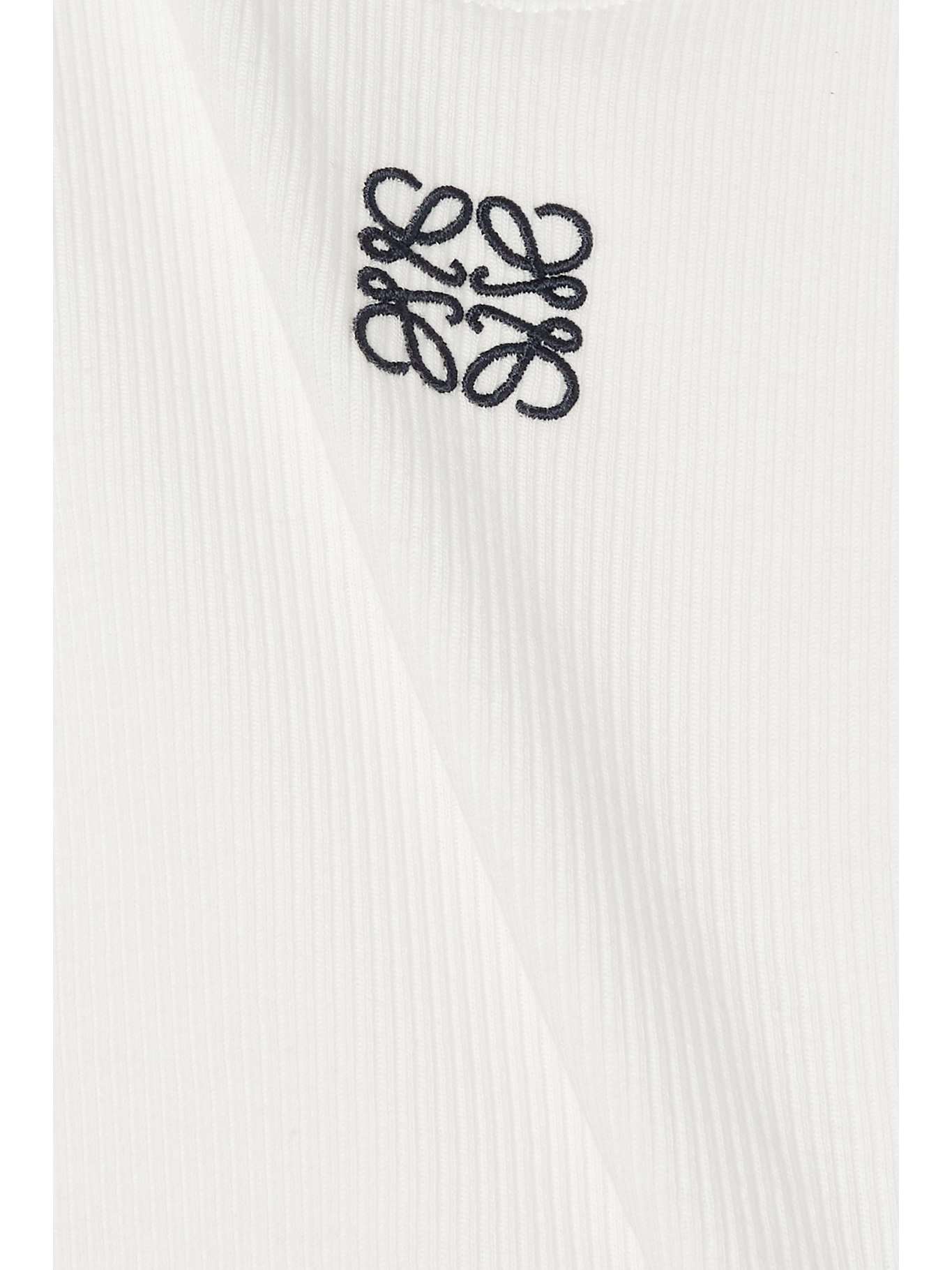 White Embroidered Ribbed Stretch cotton Tank LOEWE NET A PORTER a-detailed-guide-on-the-math-behind-logo-size-logovent