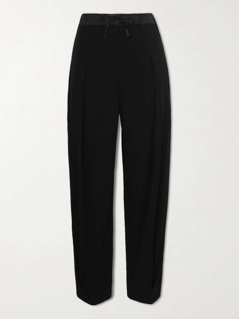 Loewe — Satin-trimmed crepe pants