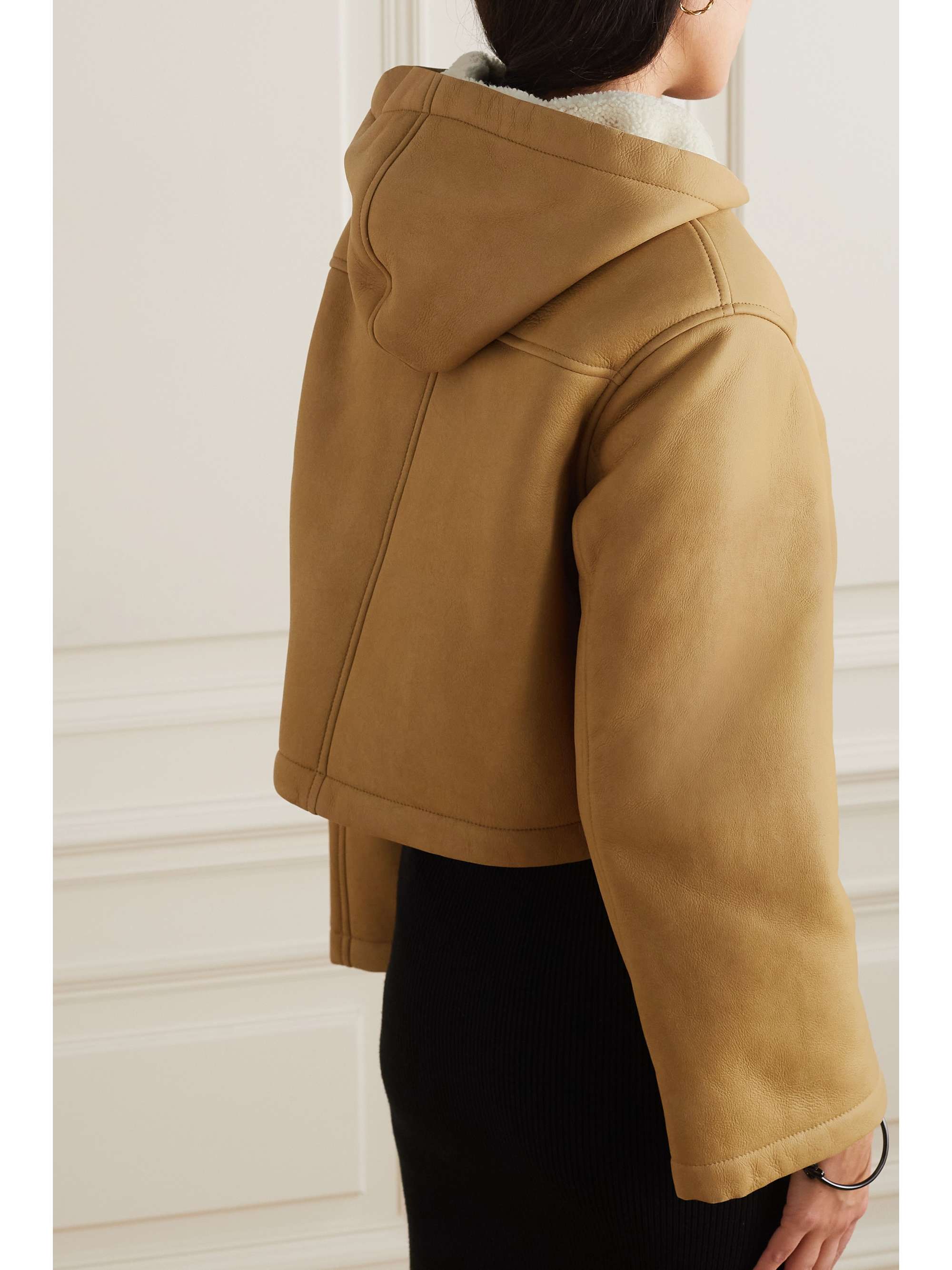 LOEWE Hooded shearling jacket