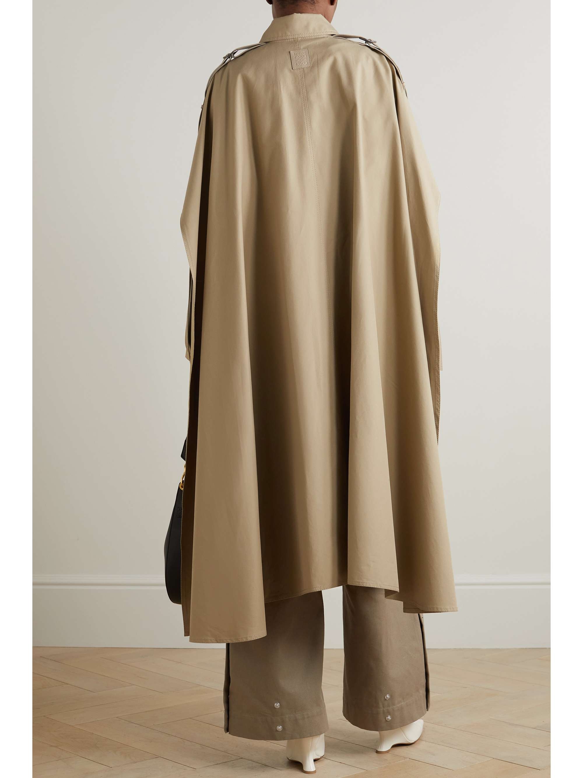 LOEWE Cape-effect cotton-gabardine trench coat