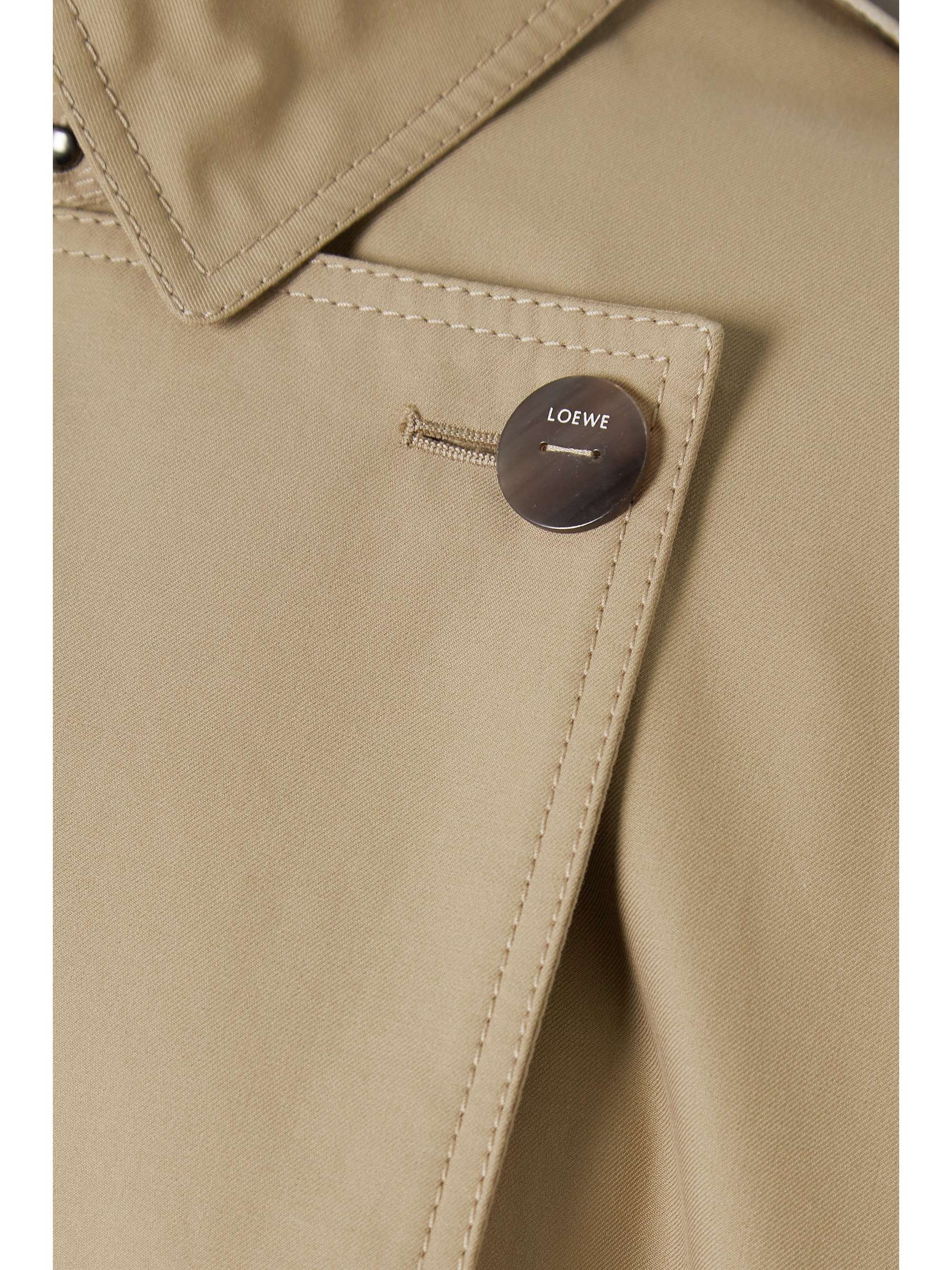 LOEWE Cape-effect cotton-gabardine trench coat