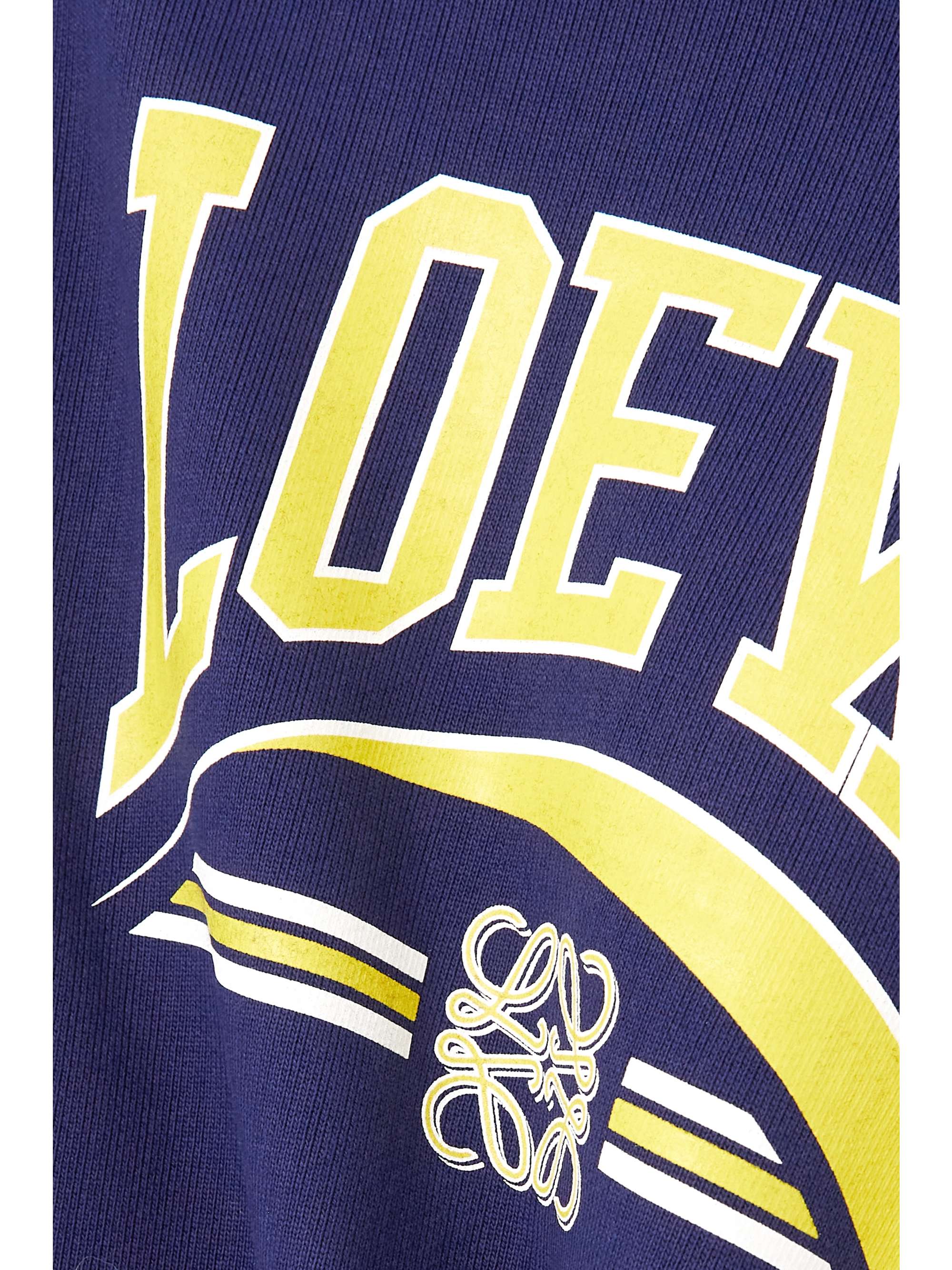 LOEWE Cropped printed cotton-jersey sweatshirt