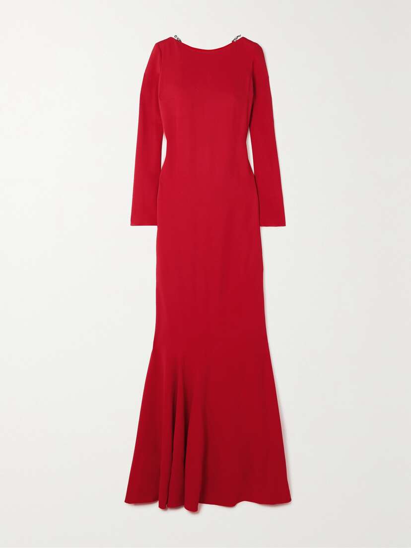 Givenchy Chain-embellished Crepe Gown