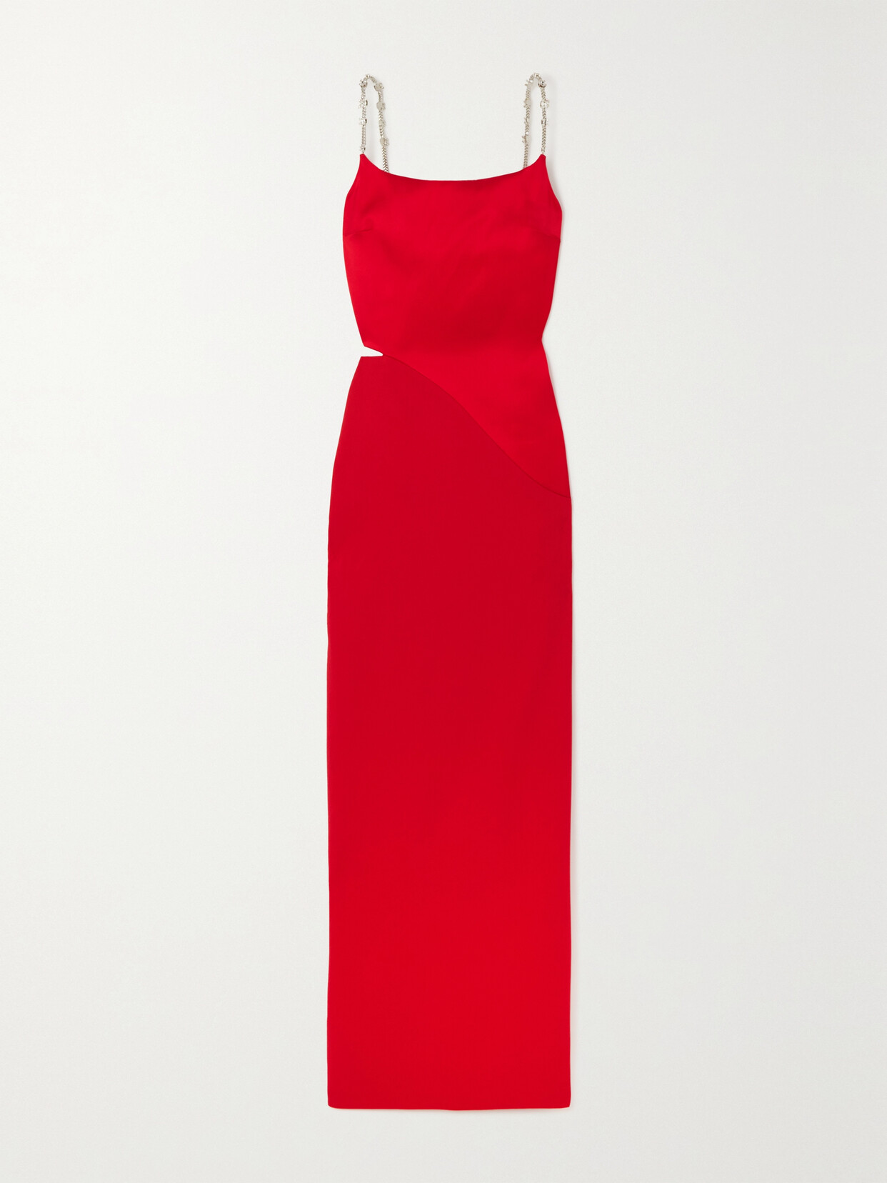 Givenchy - Embellished Cutout Crepe And Satin Gown - Red