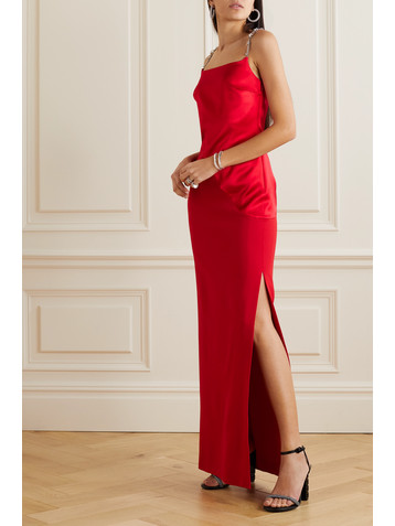 Givenchy Embellished cutout crepe and satin gown