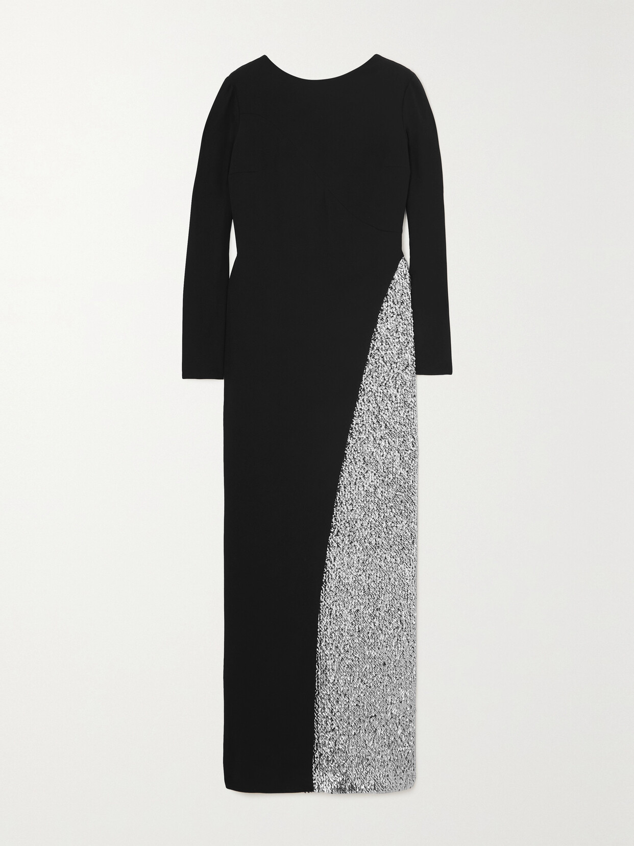 Givenchy - Open-back Sequin-embellished Crepe Gown - Black