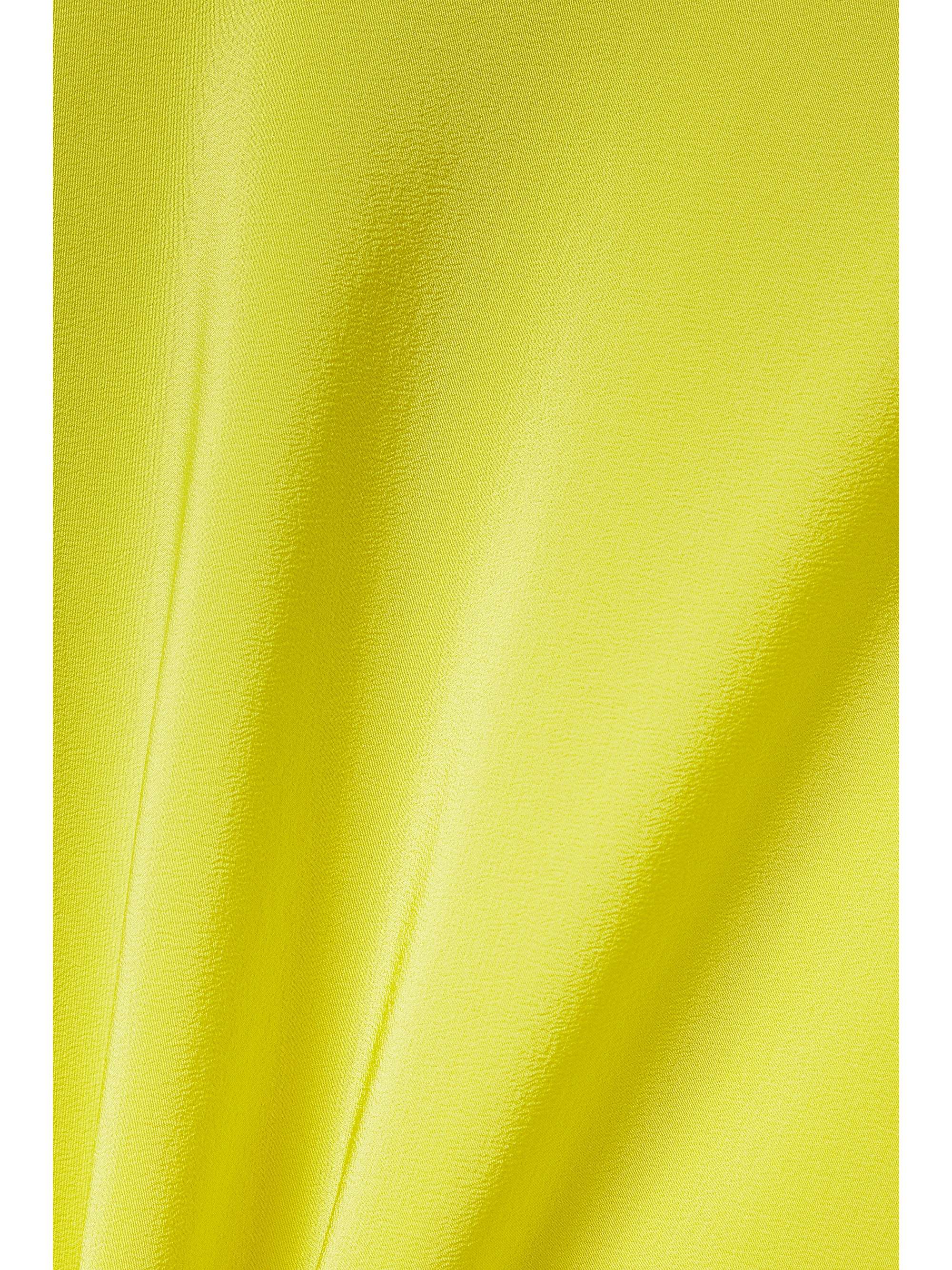 STELLA MCCARTNEY Asymmetric silk crepe de chine midi dress