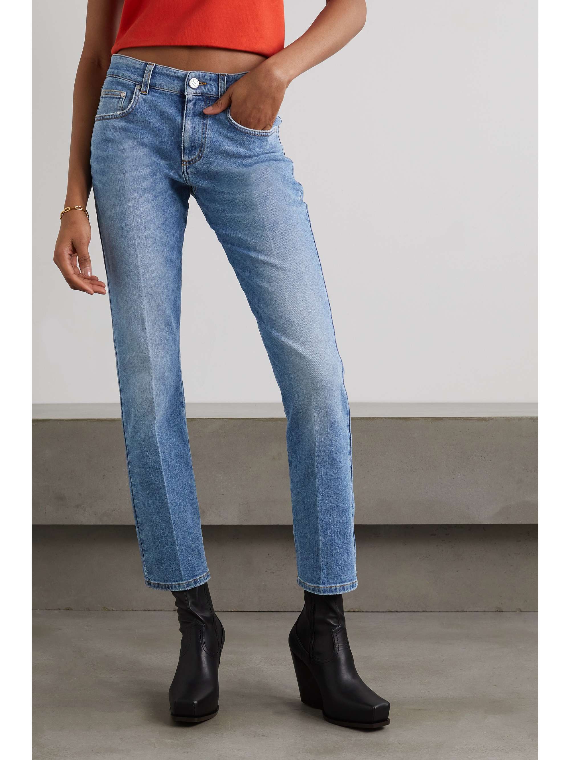 Bøde Objector Bøde STELLA MCCARTNEY Mid-rise straight-leg jeans | NET-A-PORTER