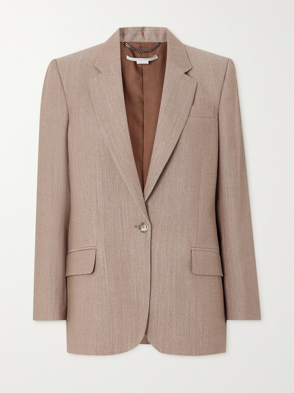 Stella McCartney - Oversized Wool-blend Blazer - Brown