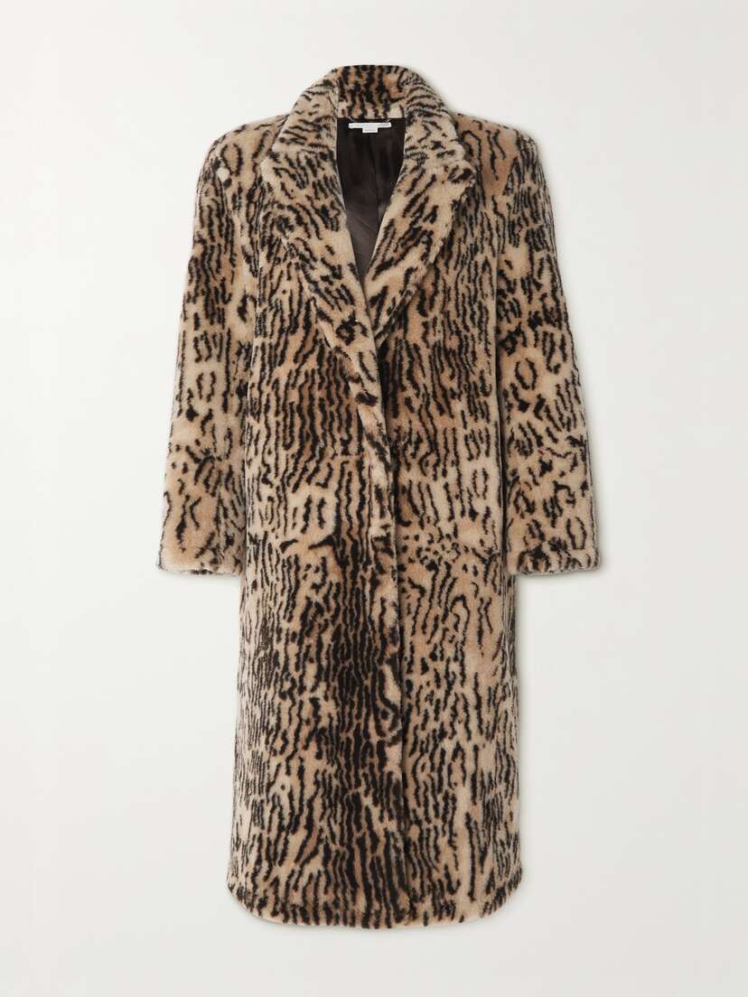 Stella McCartney Animal-print Faux Fur Coat