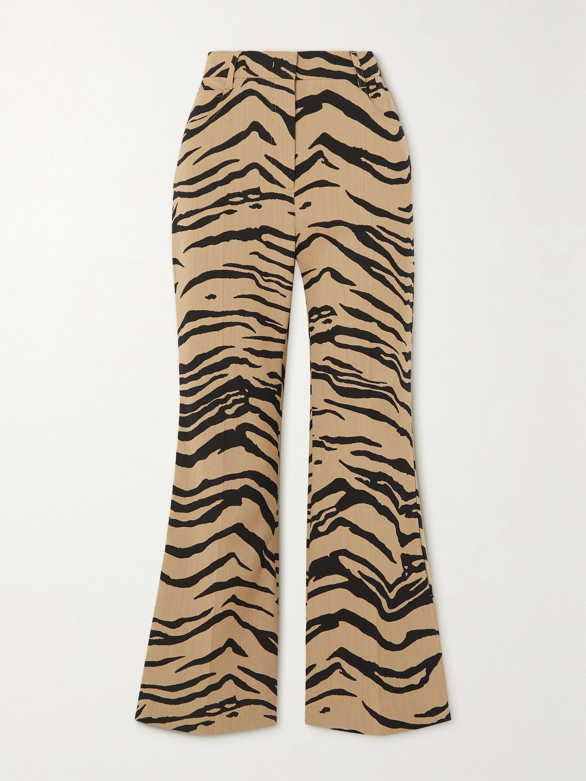 Flared pants hot sale animal print