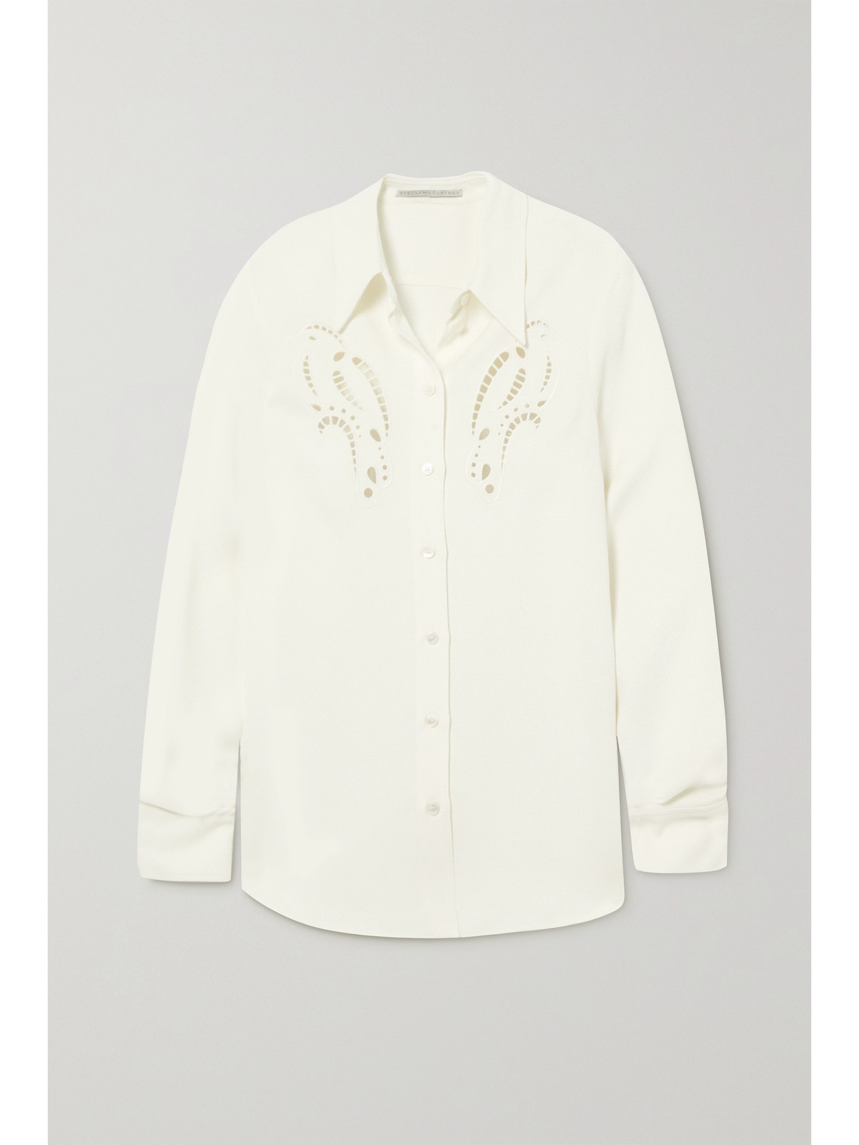 Stella McCartney - Broderie Anglaise Crepe Shirt - Off-white