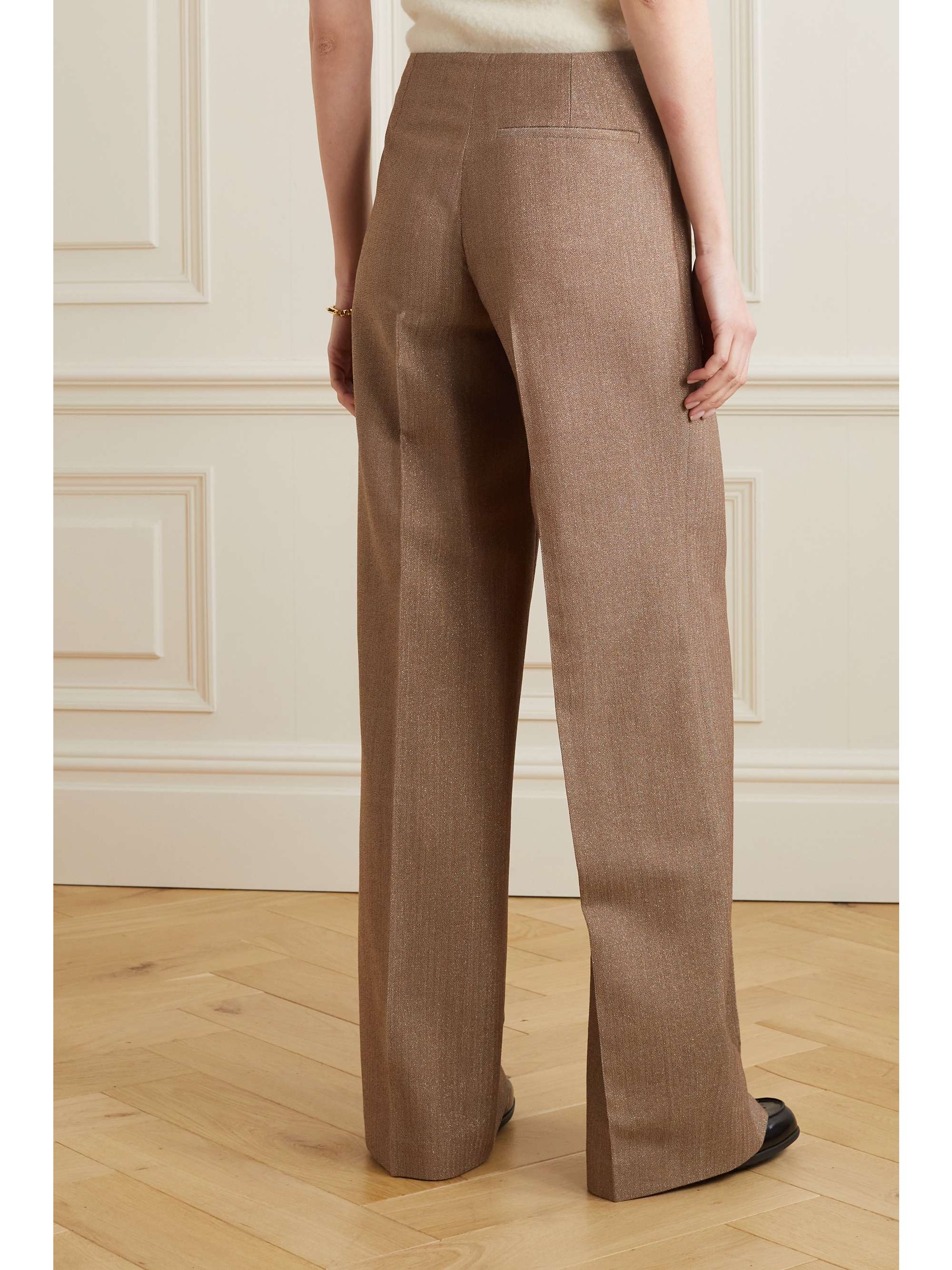 STELLA MCCARTNEY ウール混 ワイドレッグパンツ