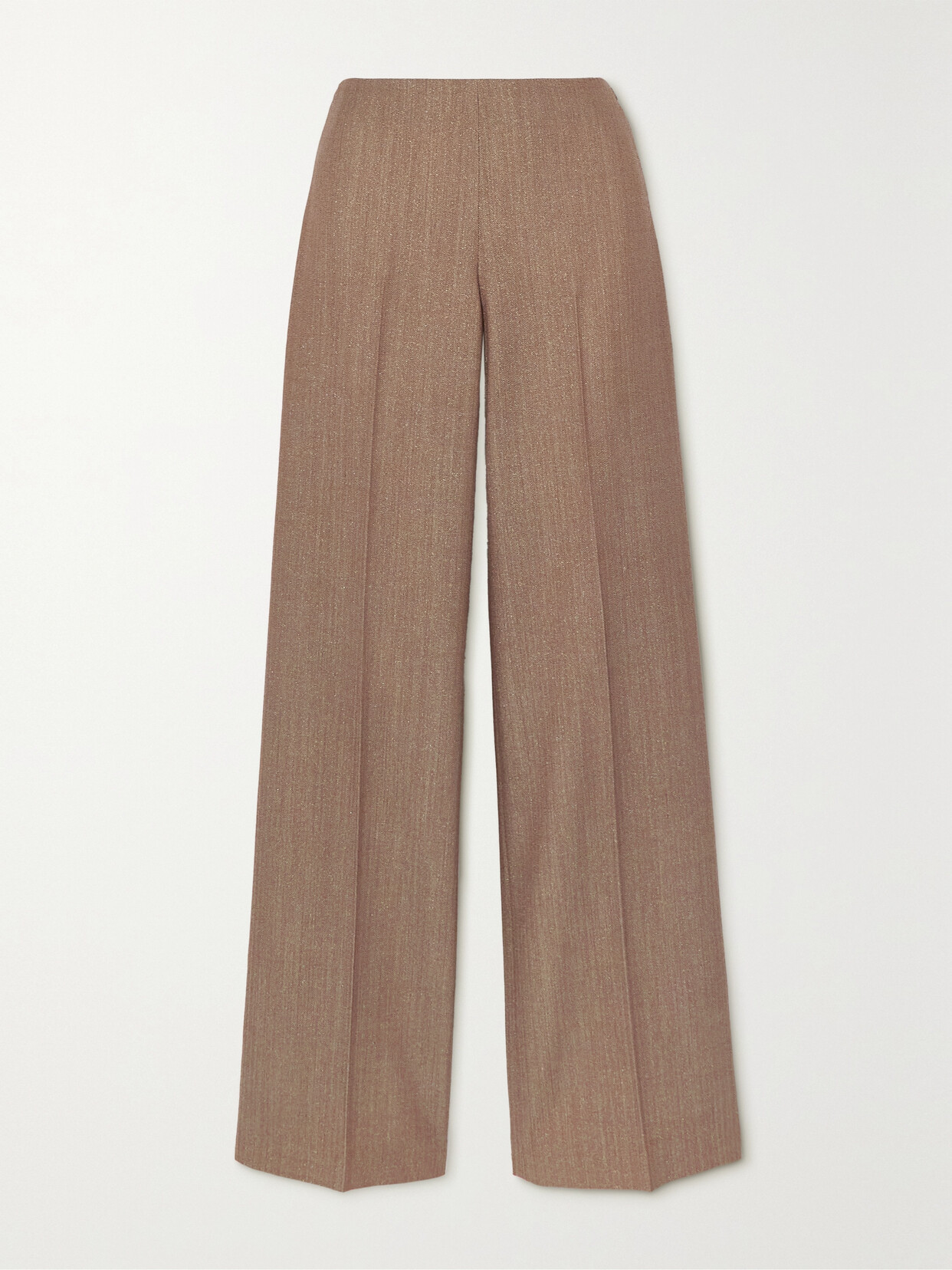 Stella McCartney - Wool-blend Wide-leg Pants - Brown