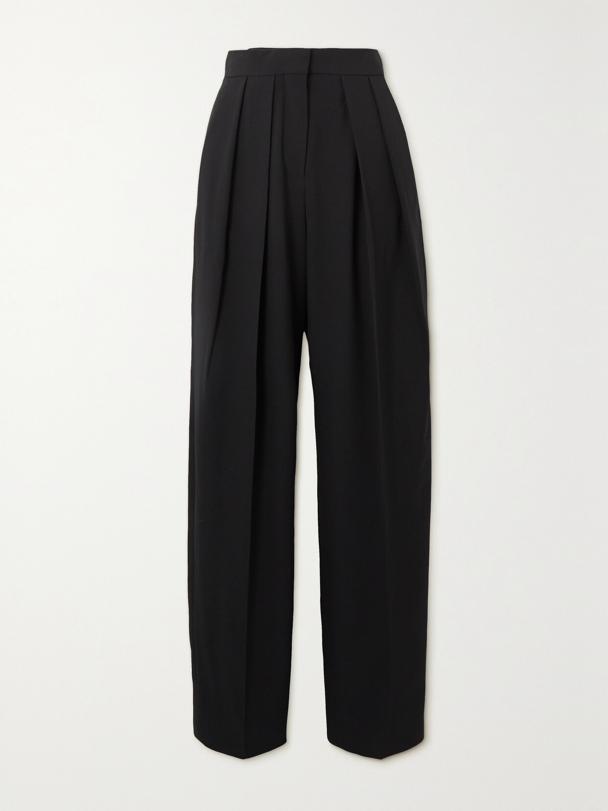 Stella McCartney - Pleated Stretch-twill Straight-leg Pants - Blue