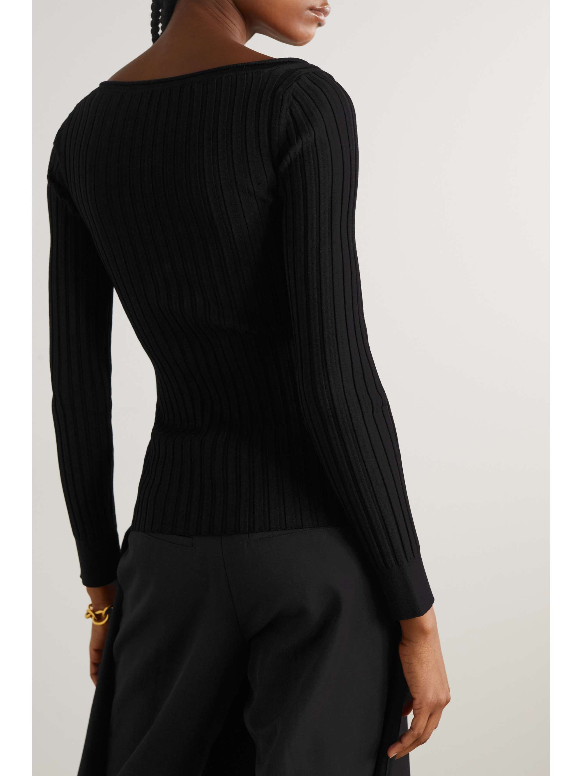 STELLA MCCARTNEY Cutout ribbed-knit sweater