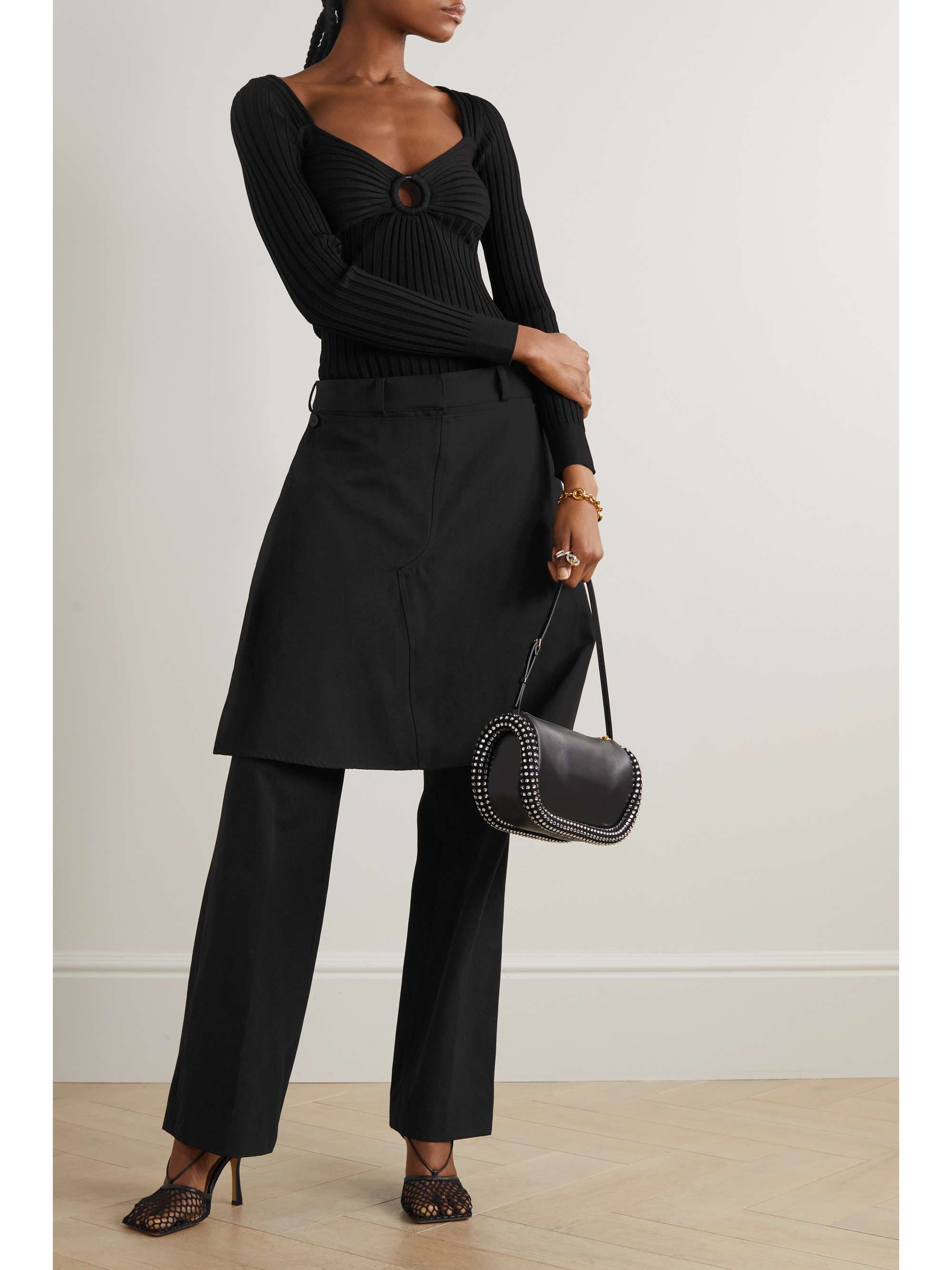 STELLA MCCARTNEY Cutout ribbed-knit sweater