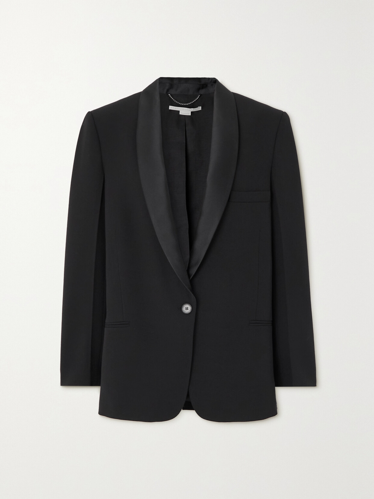 Stella McCartney - Satin-trimmed Twill Blazer - Black