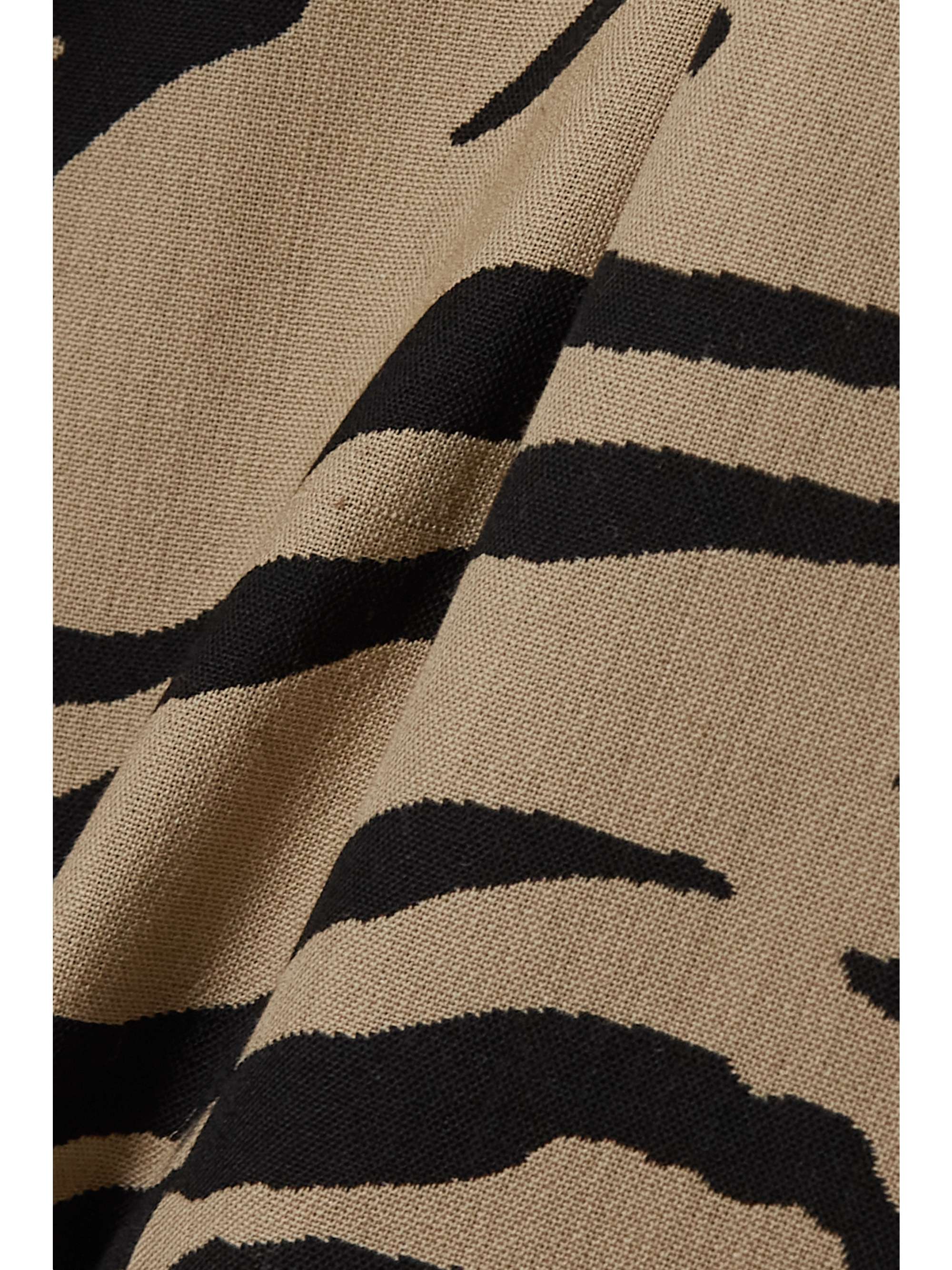 STELLA MCCARTNEY Oversized zebra-jacquard wool-blend blazer