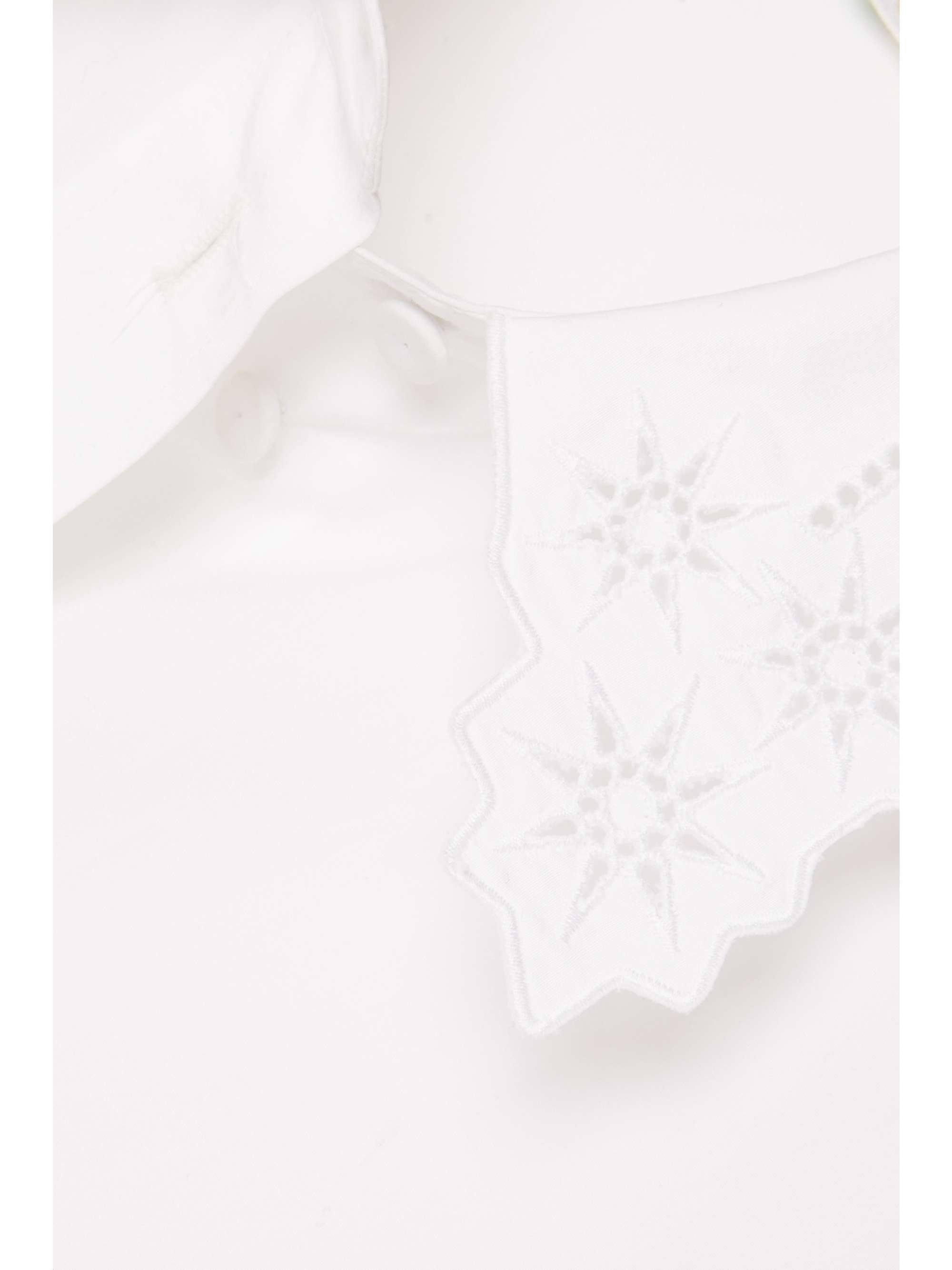 CHLOÉ Broderie anglaise-trimmed cotton shirt