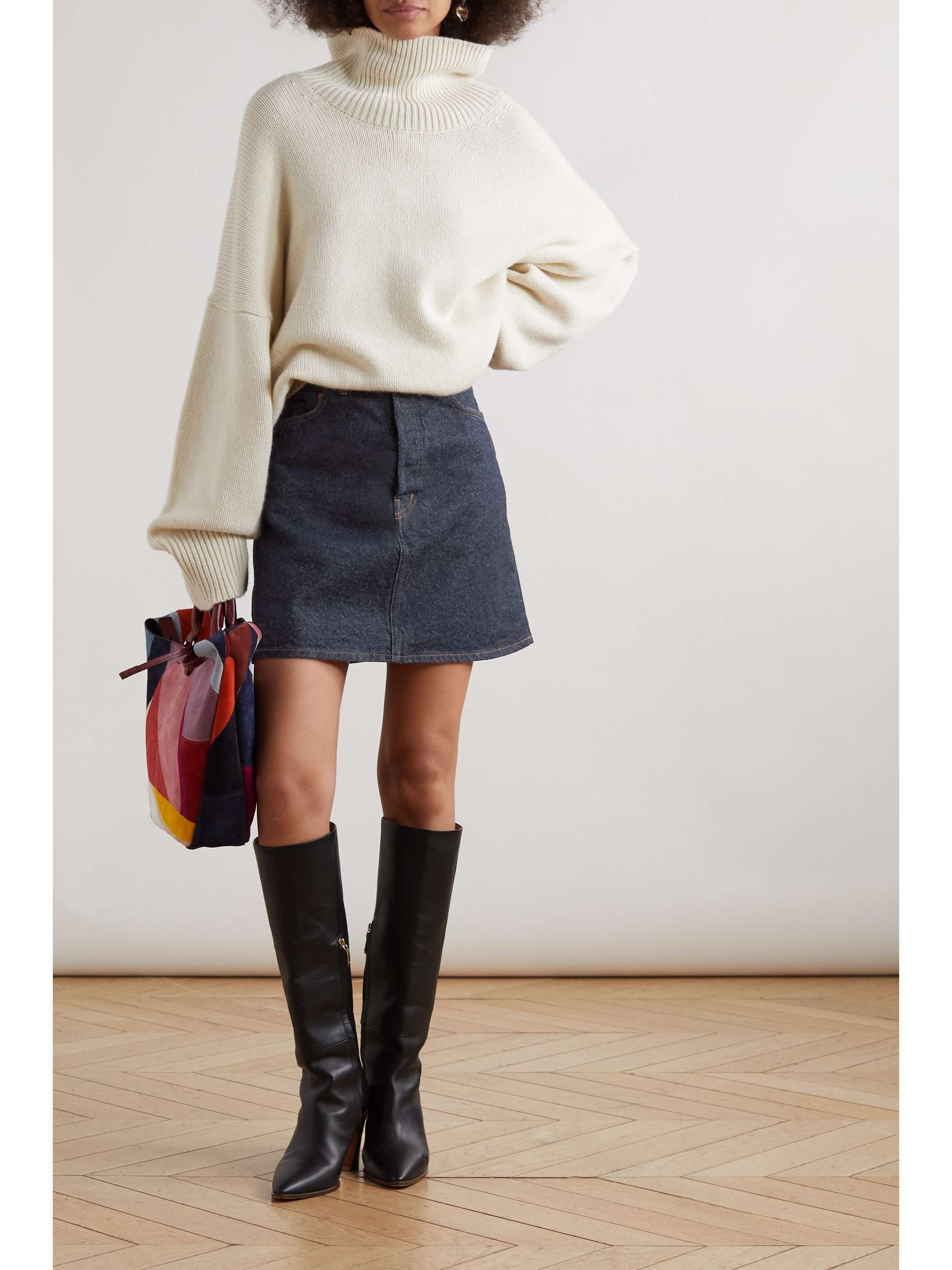 CHLOÉ Denim mini skirt