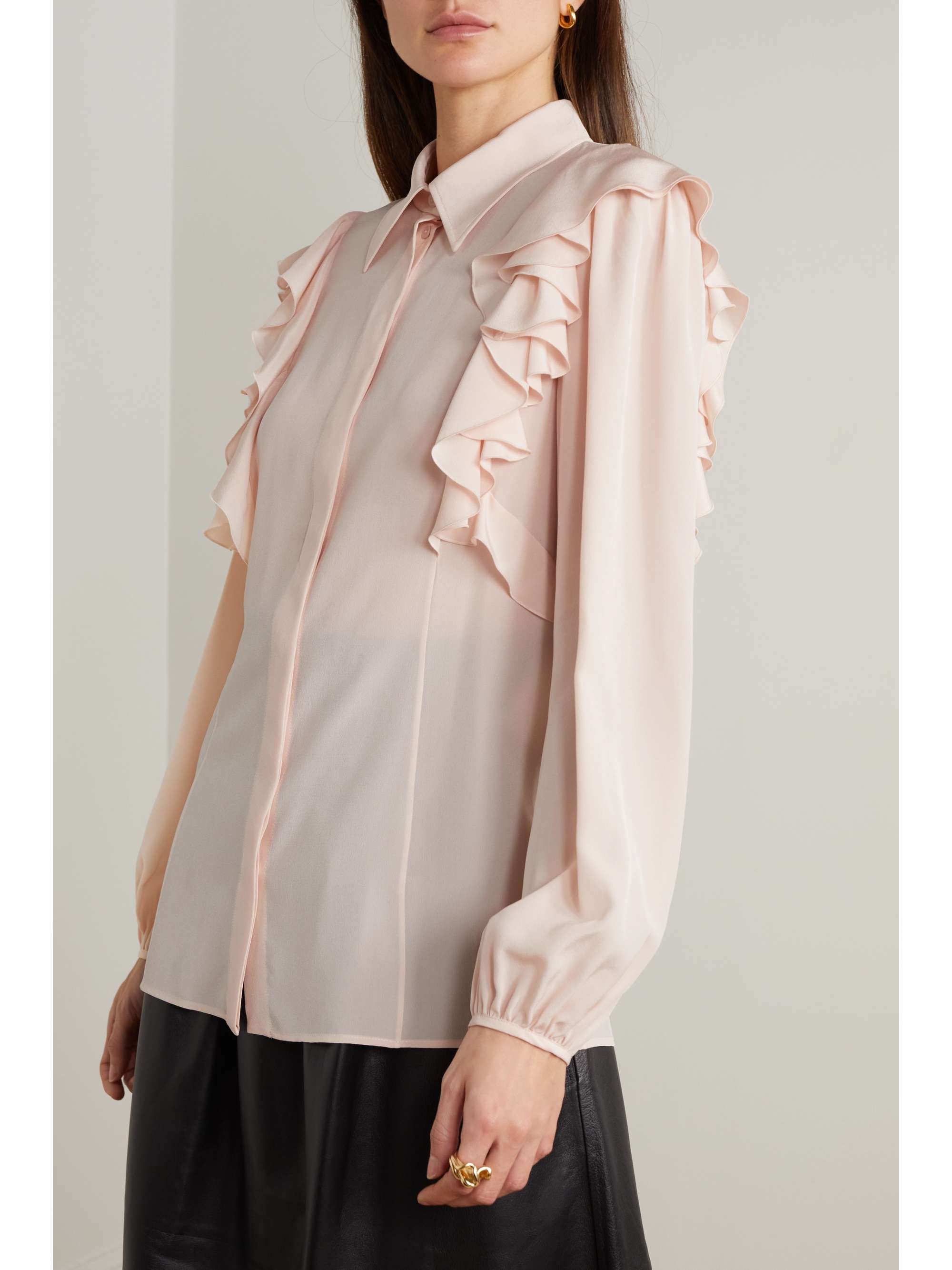 CHLOÉ Ruffled silk blouse