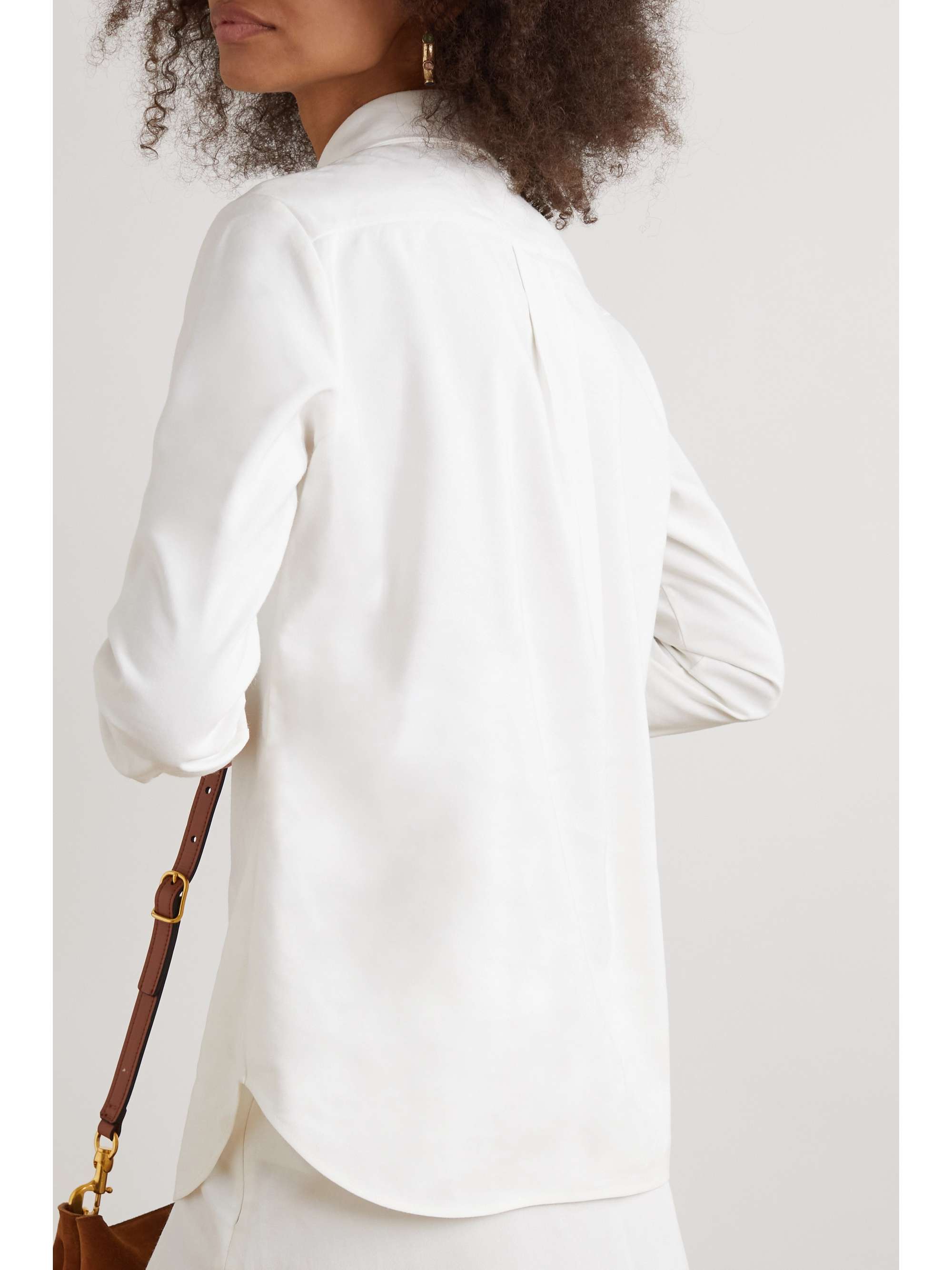 CHLOÉ Embroidered grain de poudre shirt