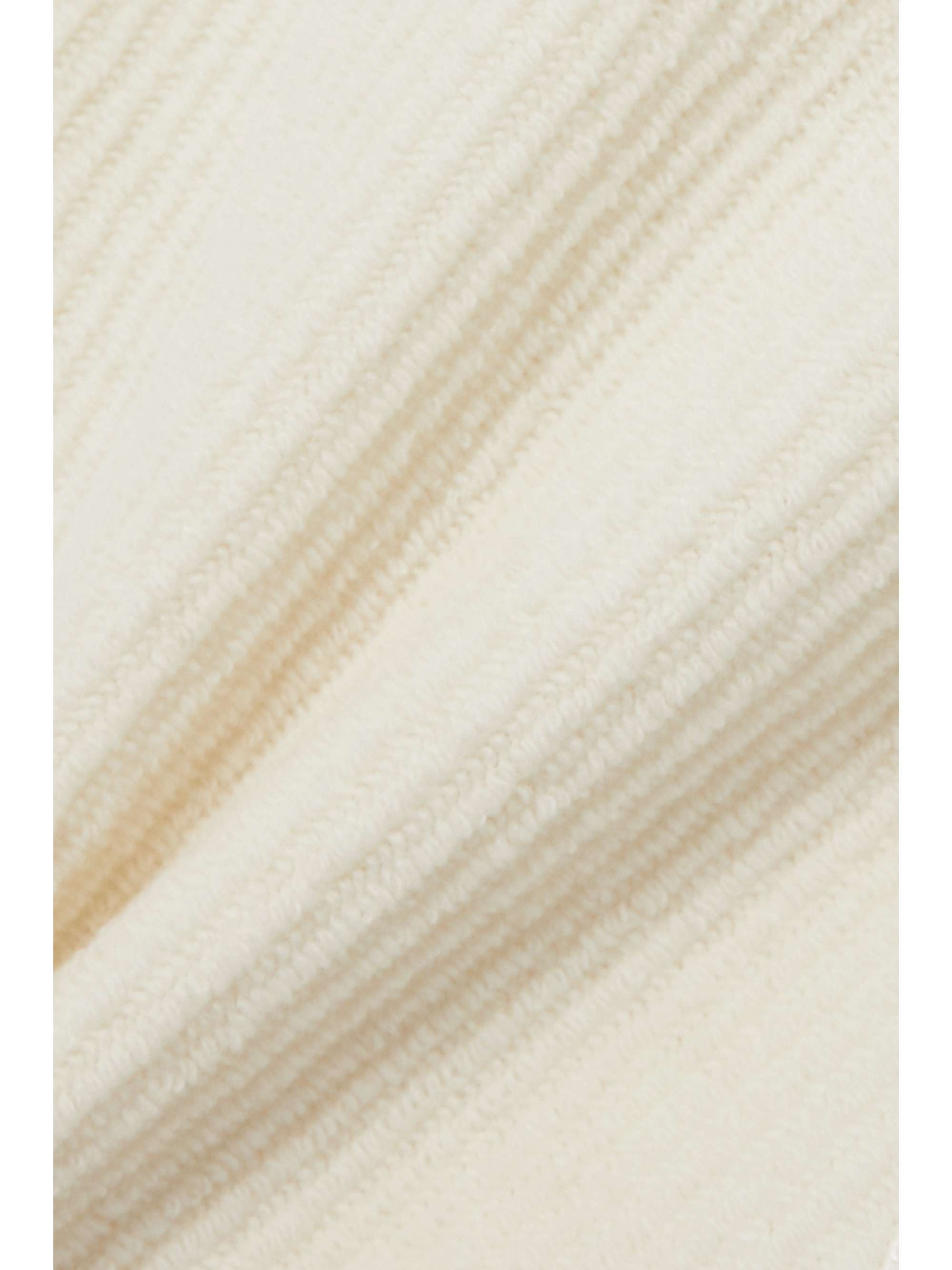 CHLOÉ Guipure lace-paneled ribbed wool sweater