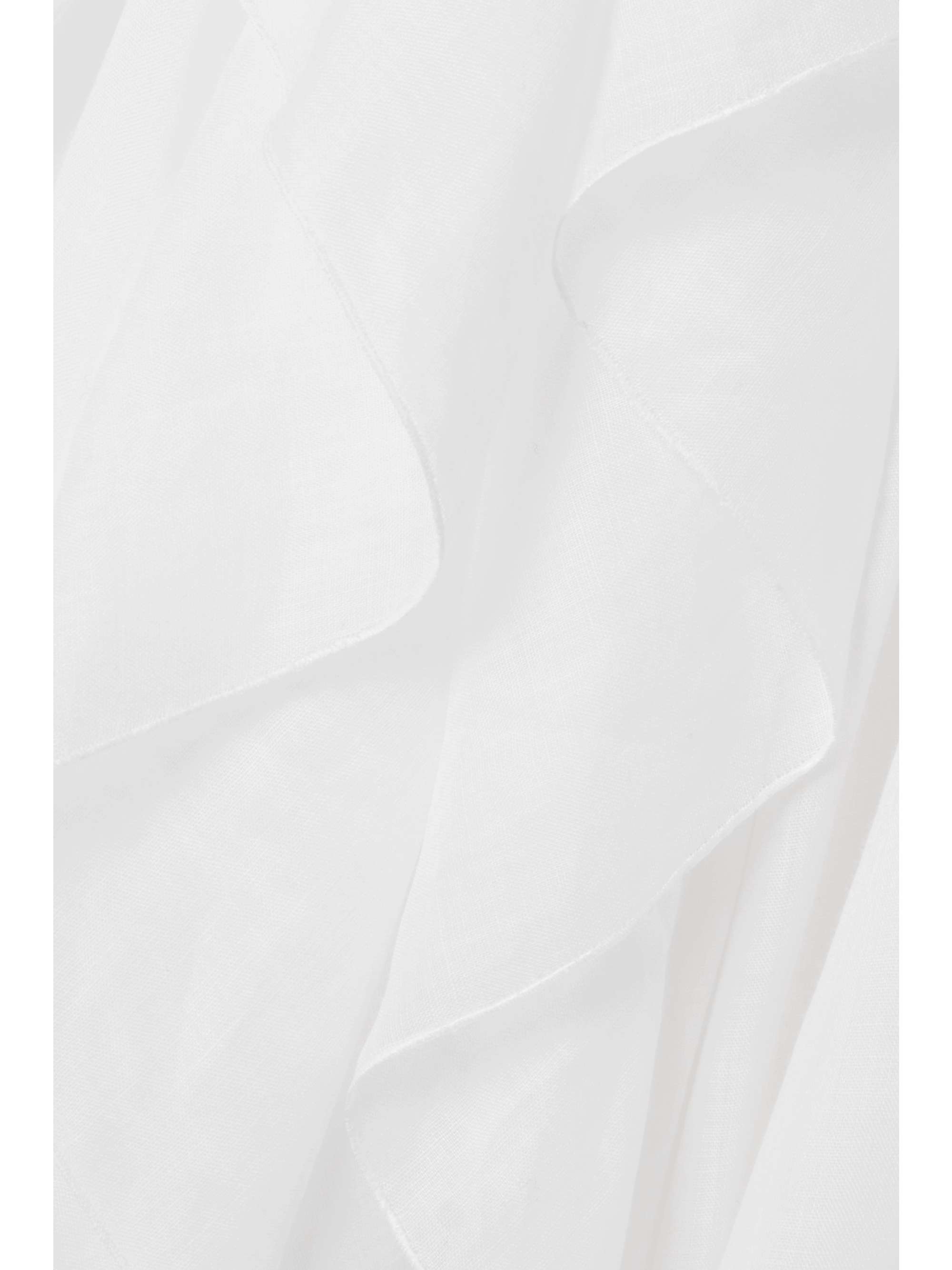 CHLOÉ Ruffled ramie midi dress