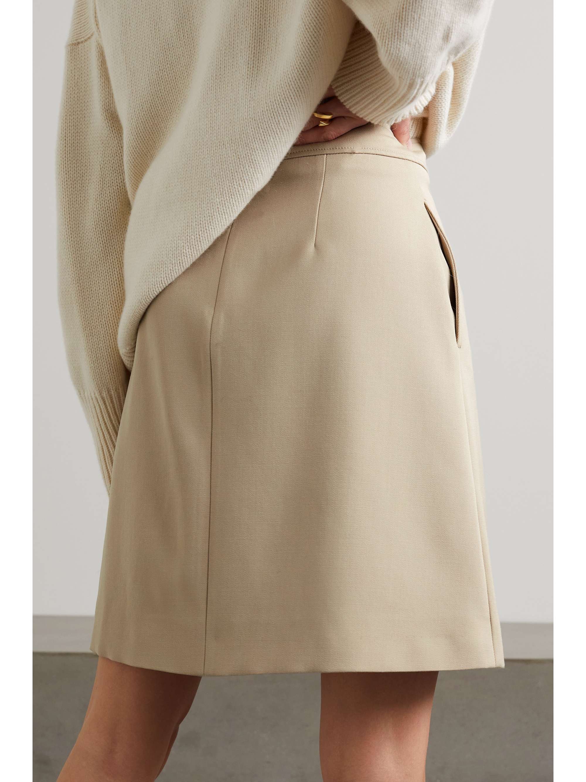 CHLOÉ Pleated wool skirt