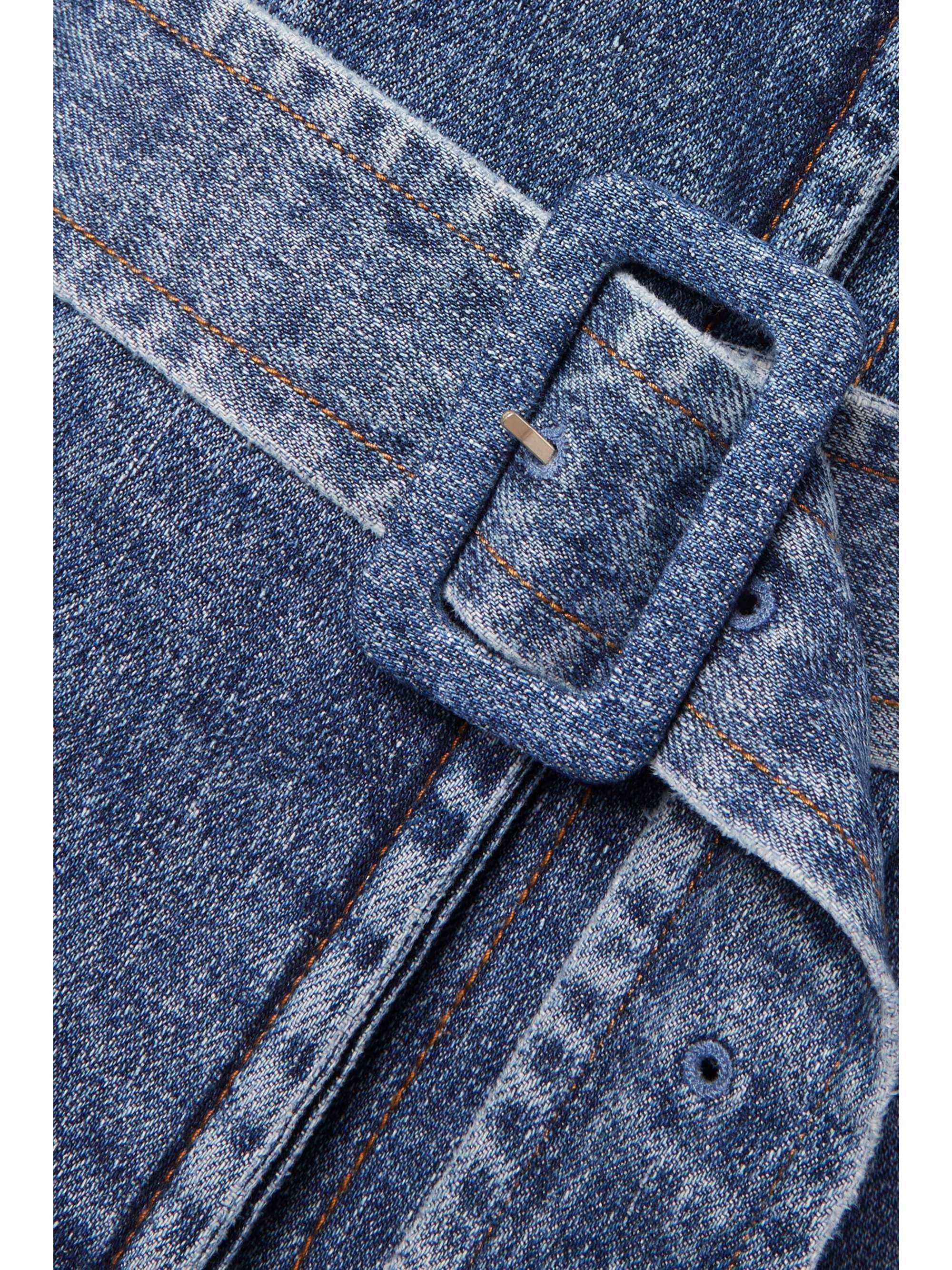 CHLOÉ + NET SUSTAIN oversized recycled denim trench coat