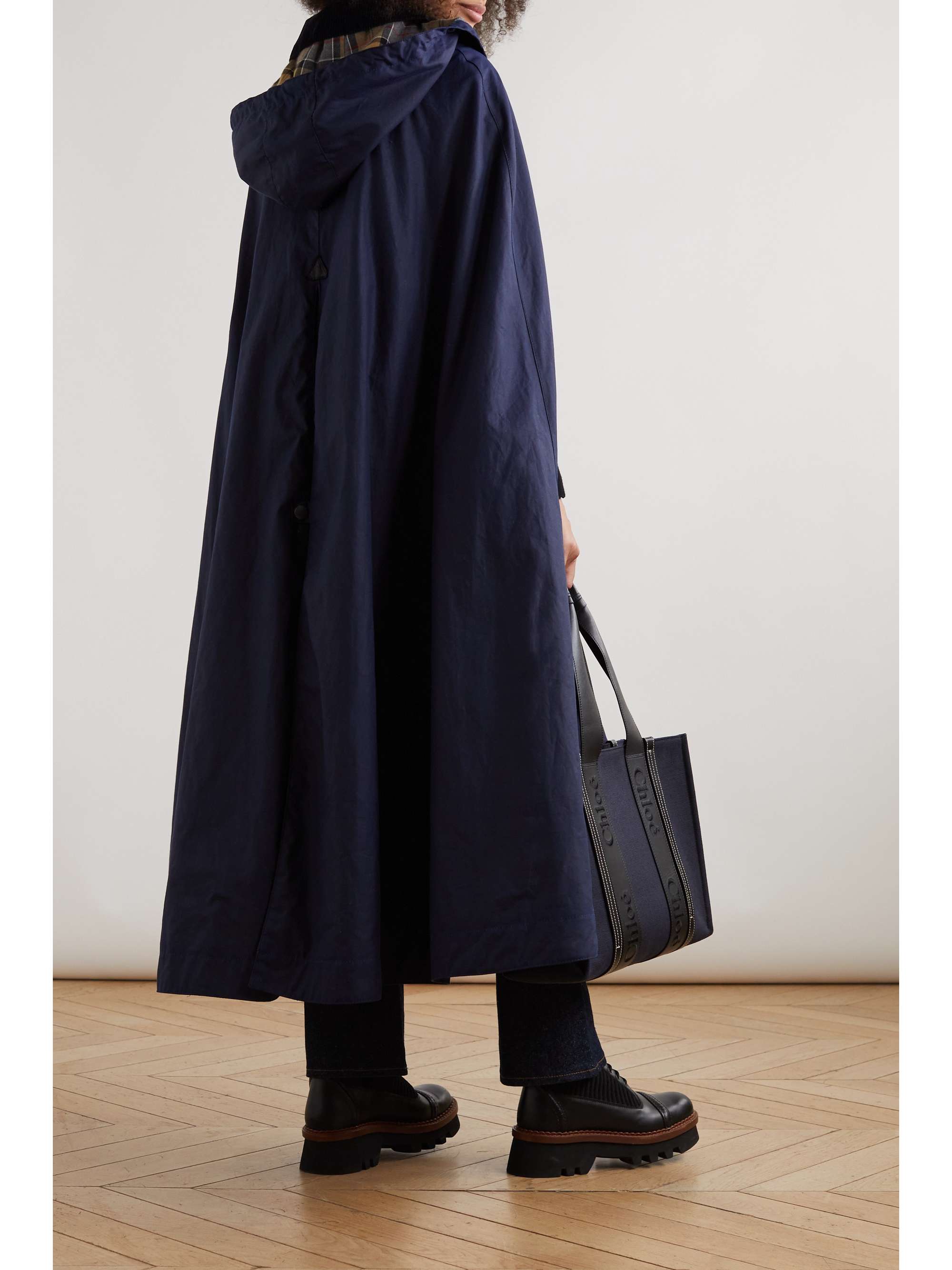 CHLOÉ + Barbour waxed-cotton cape