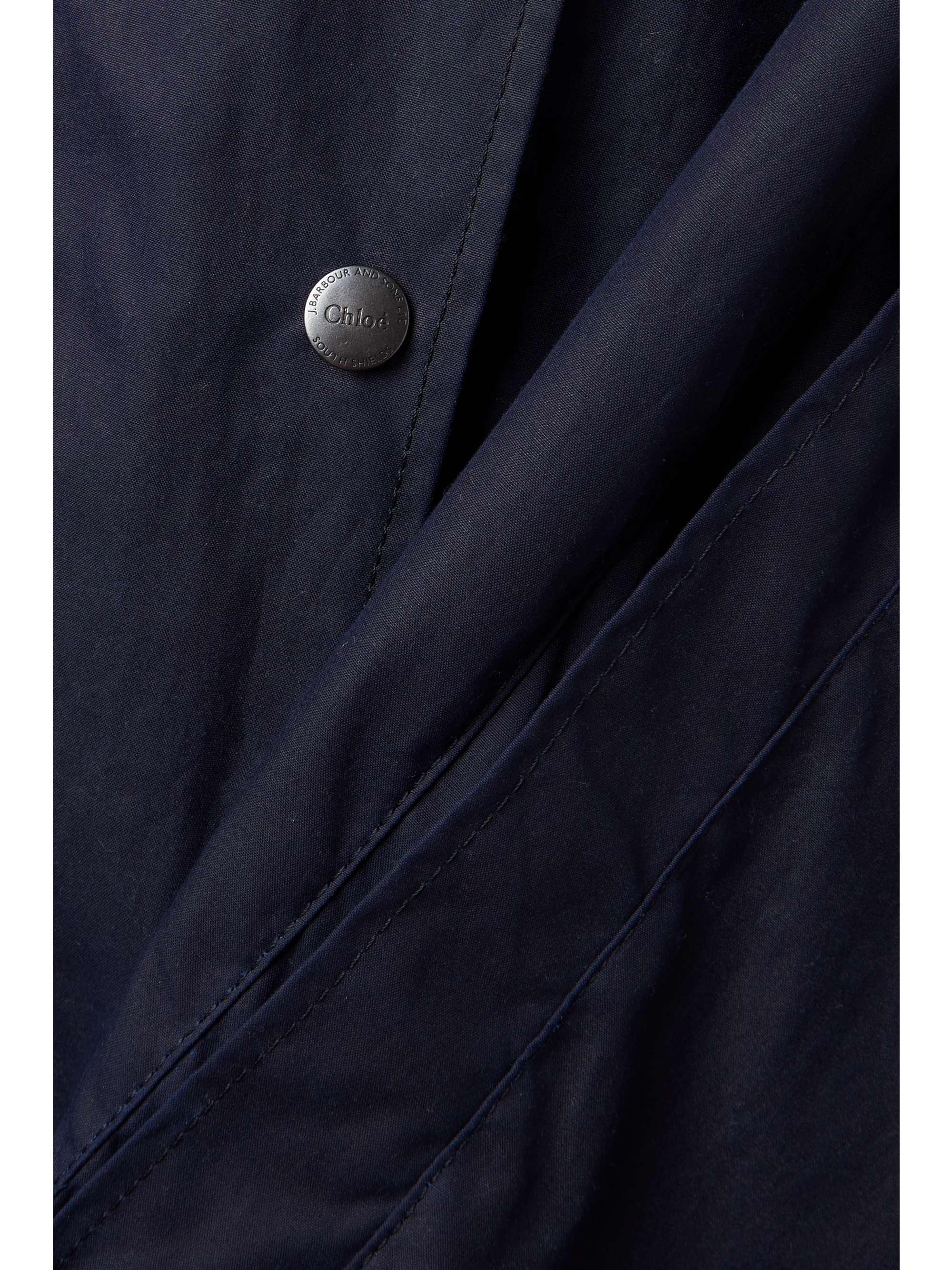 CHLOÉ + Barbour waxed-cotton cape