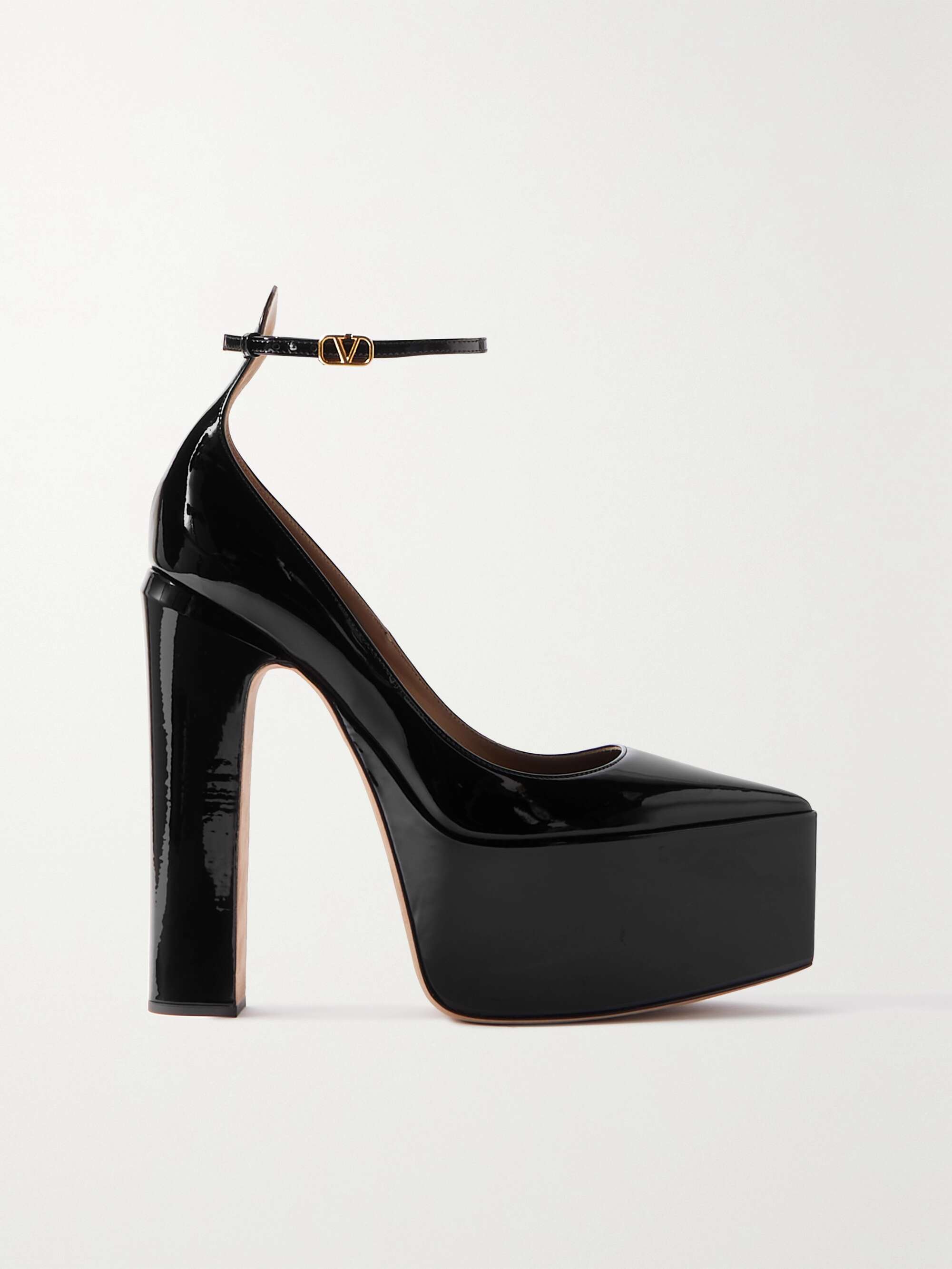 Necklet klæde sig ud Bagvaskelse VALENTINO GARAVANI Valentino Garavani Tan-Go 165 patent-leather platform  pumps | NET-A-PORTER