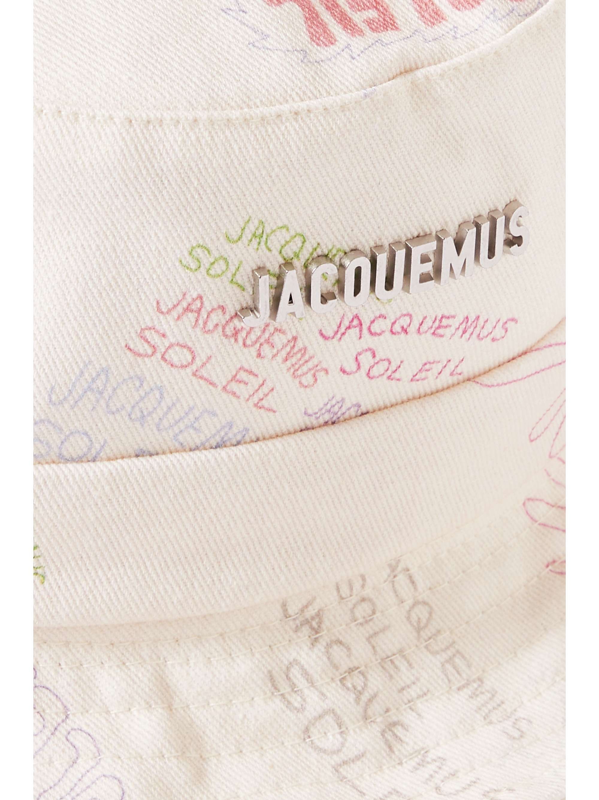 JACQUEMUS Gadjo printed cotton-twill bucket hat