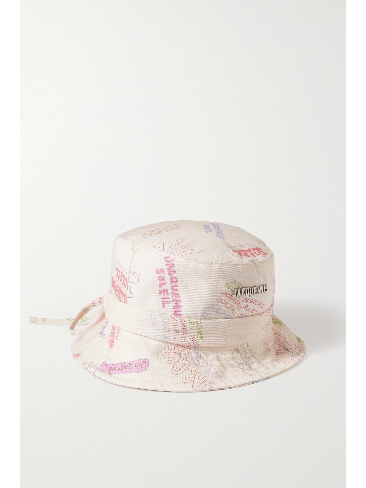 Jacquemus - Gadjo Printed Cotton-twill Bucket Hat - White