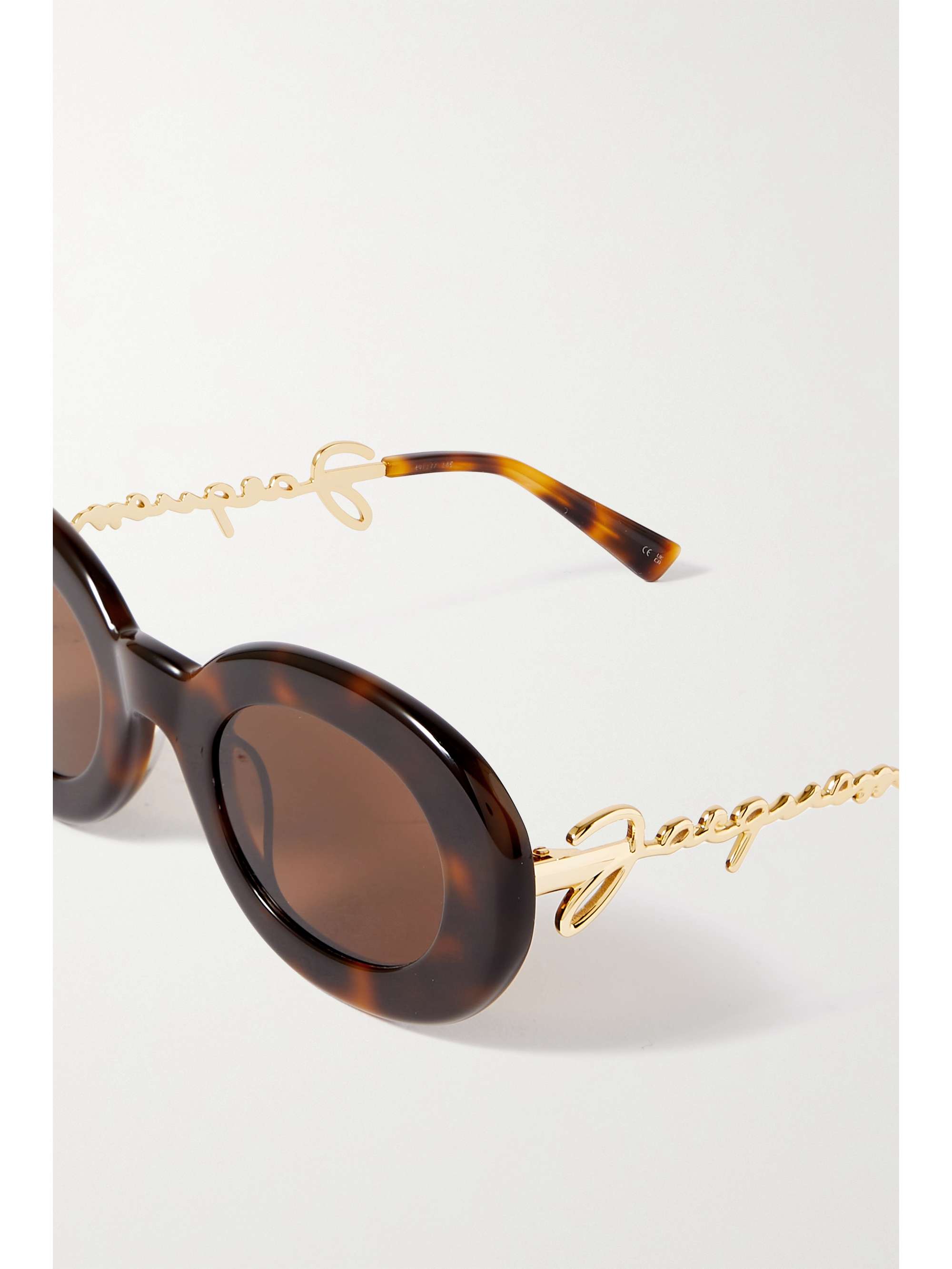 JACQUEMUS Round-frame tortoiseshell acetate sunglasses