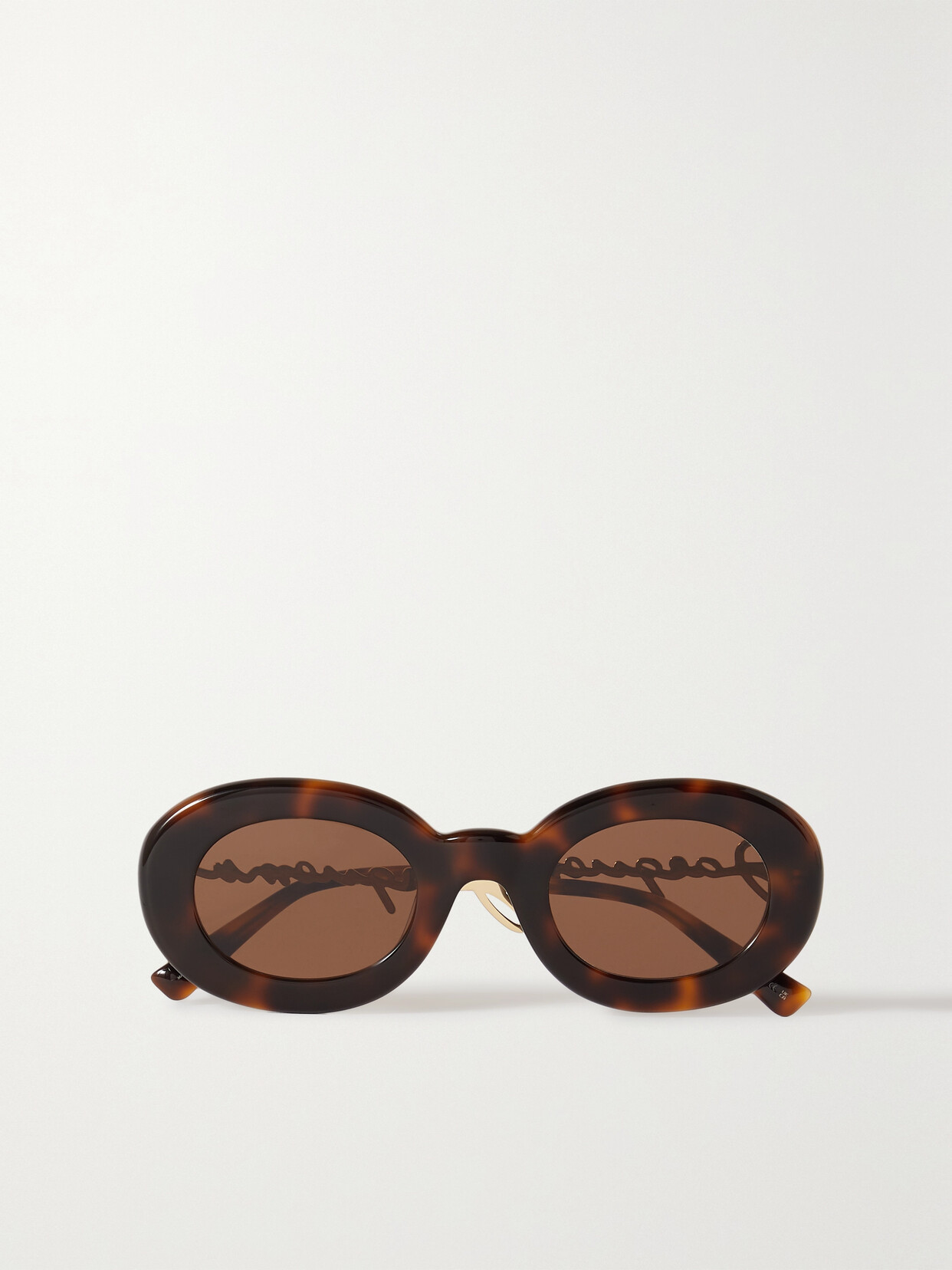 Jacquemus Tortoiseshell Le Raphia 'les Lunettes Pralu' Sunglasses In Brown